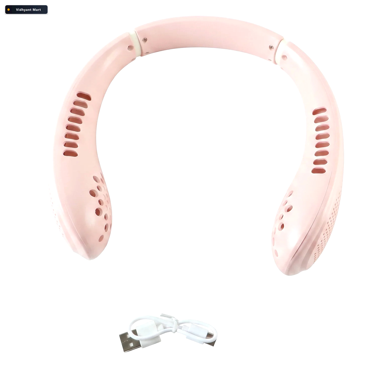 Vidhyant Mart Usb Rechargeable Portable Bladeless Neck Fan For H 4