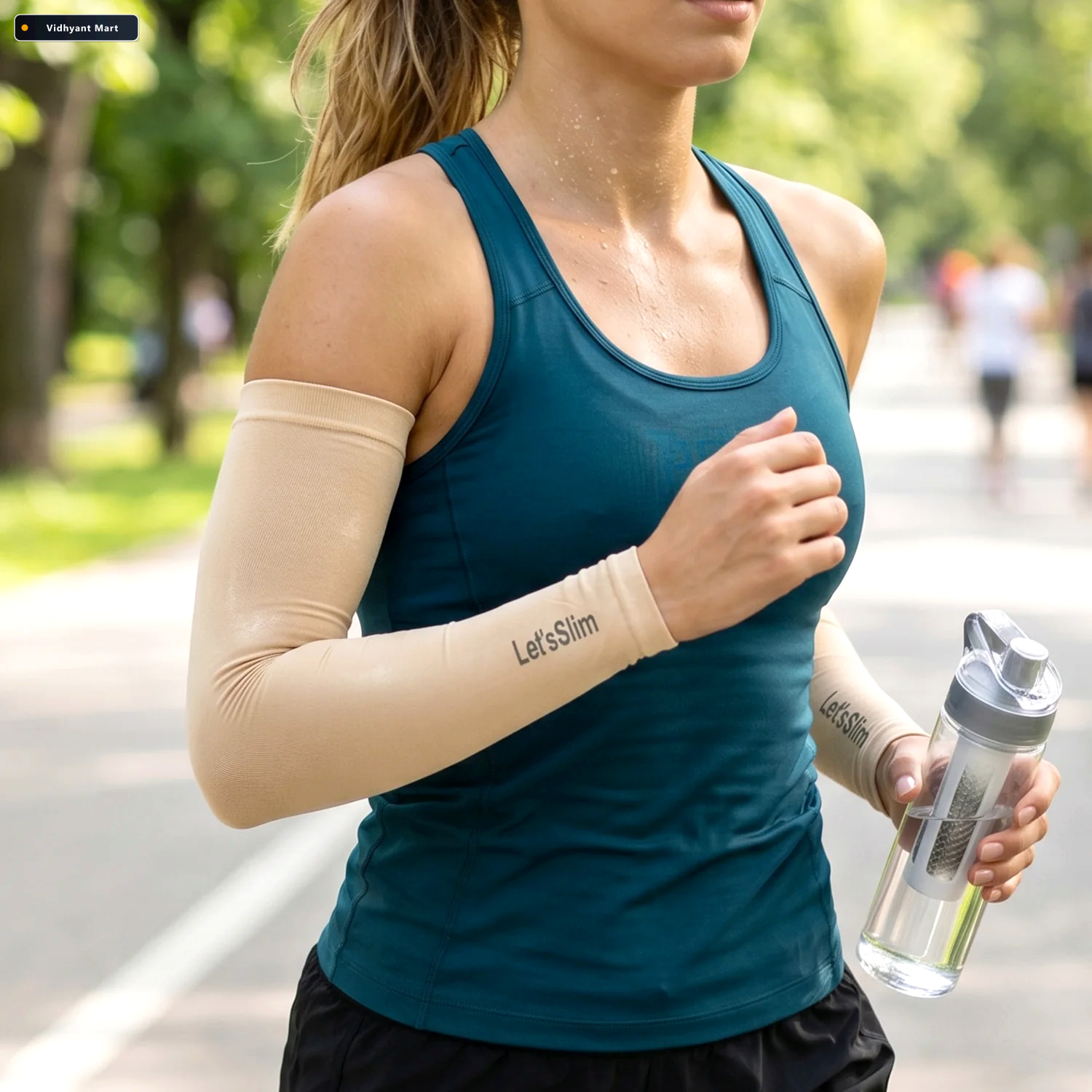 Vidhyant Mart Uv Sun Protection Cooling Arm Sleeves Breathable U 2