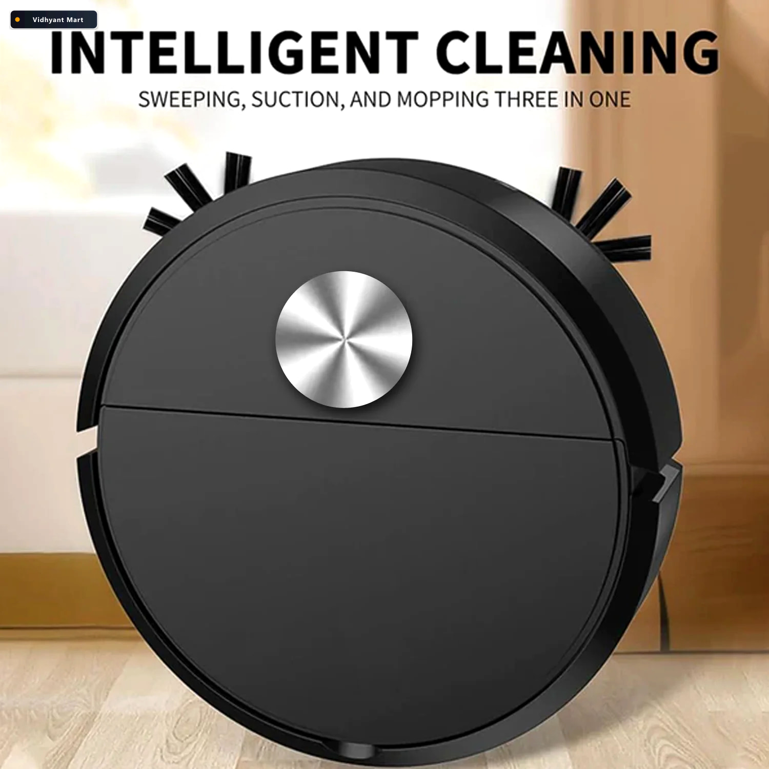 Vidhyant Mart Vacuum Cleaner Sweeping Robot Quiet Compact Velvet 2