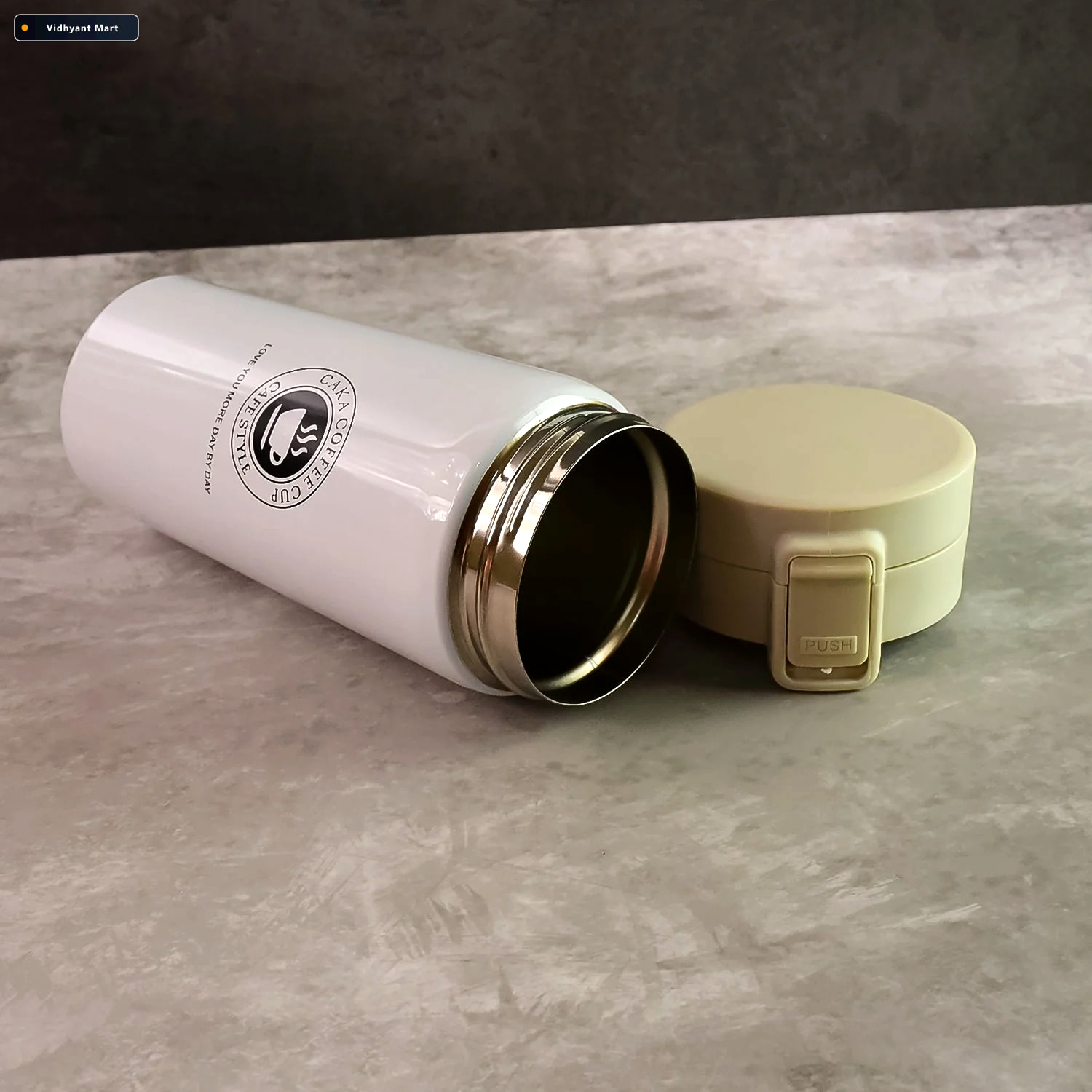 Vidhyant Mart Vacuum Insulated Coffee Flask 400ml Stainless Stee 3