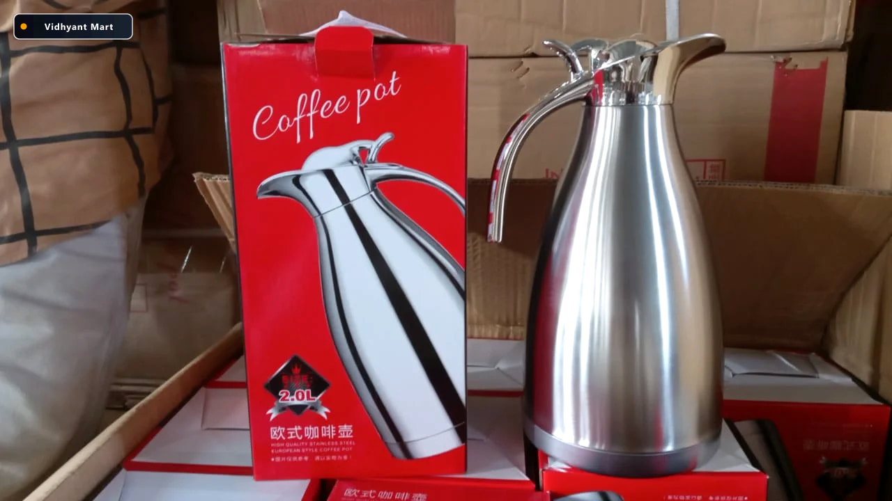 Vidhyant Mart Vacuum Insulated Kettle Jug 2l Stainless Steel Bot 4