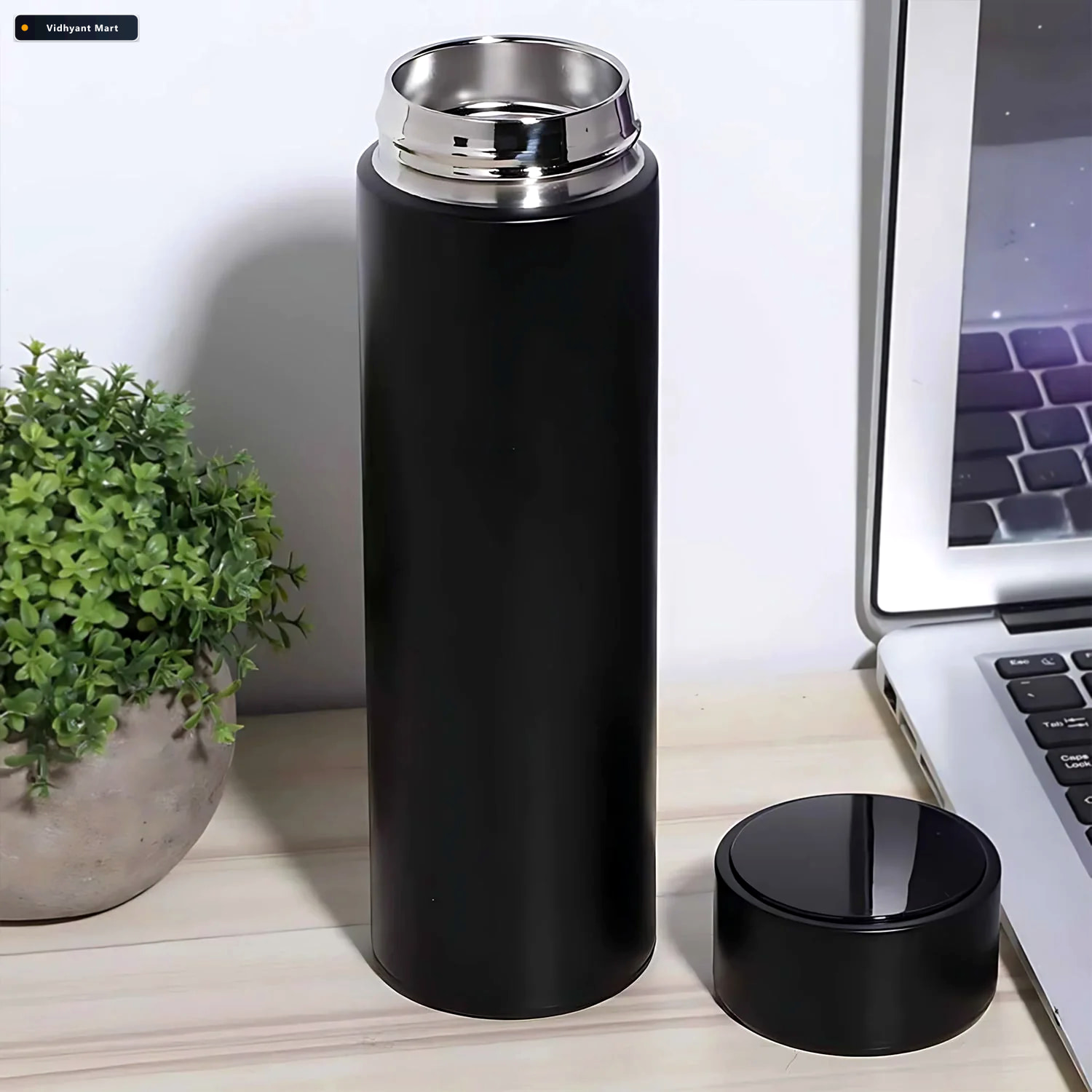 Vidhyant Mart Vacuum Insulated Water Bottle Led Temp Display 500 3