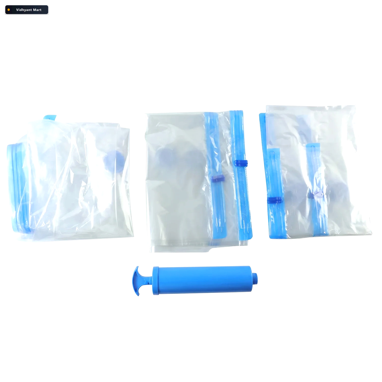 Vidhyant Mart Vacuum Storage Bags With Suction Pump Space Saving 4