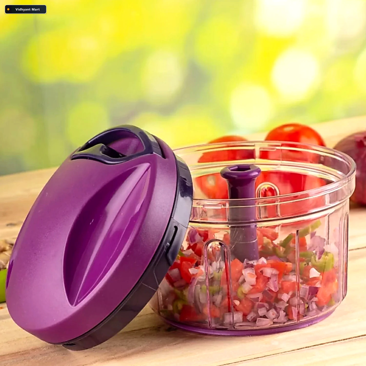 Vidhyant Mart Vegetable Chopper 750ml Efficient Pull String Cutt 2