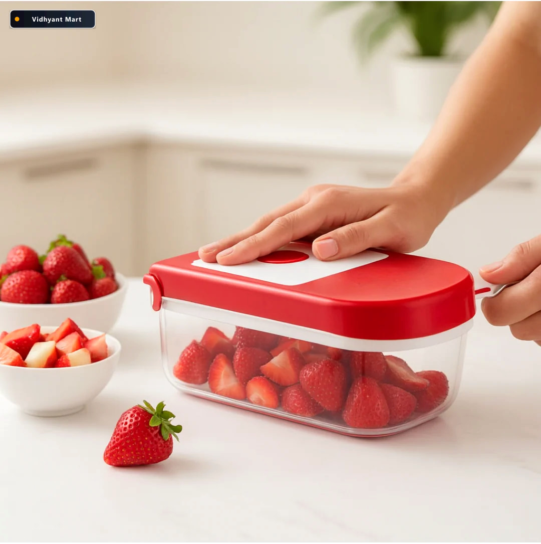 Vidhyant Mart Vegetable Chopper Manual Food Processor Fruit Cutt 4