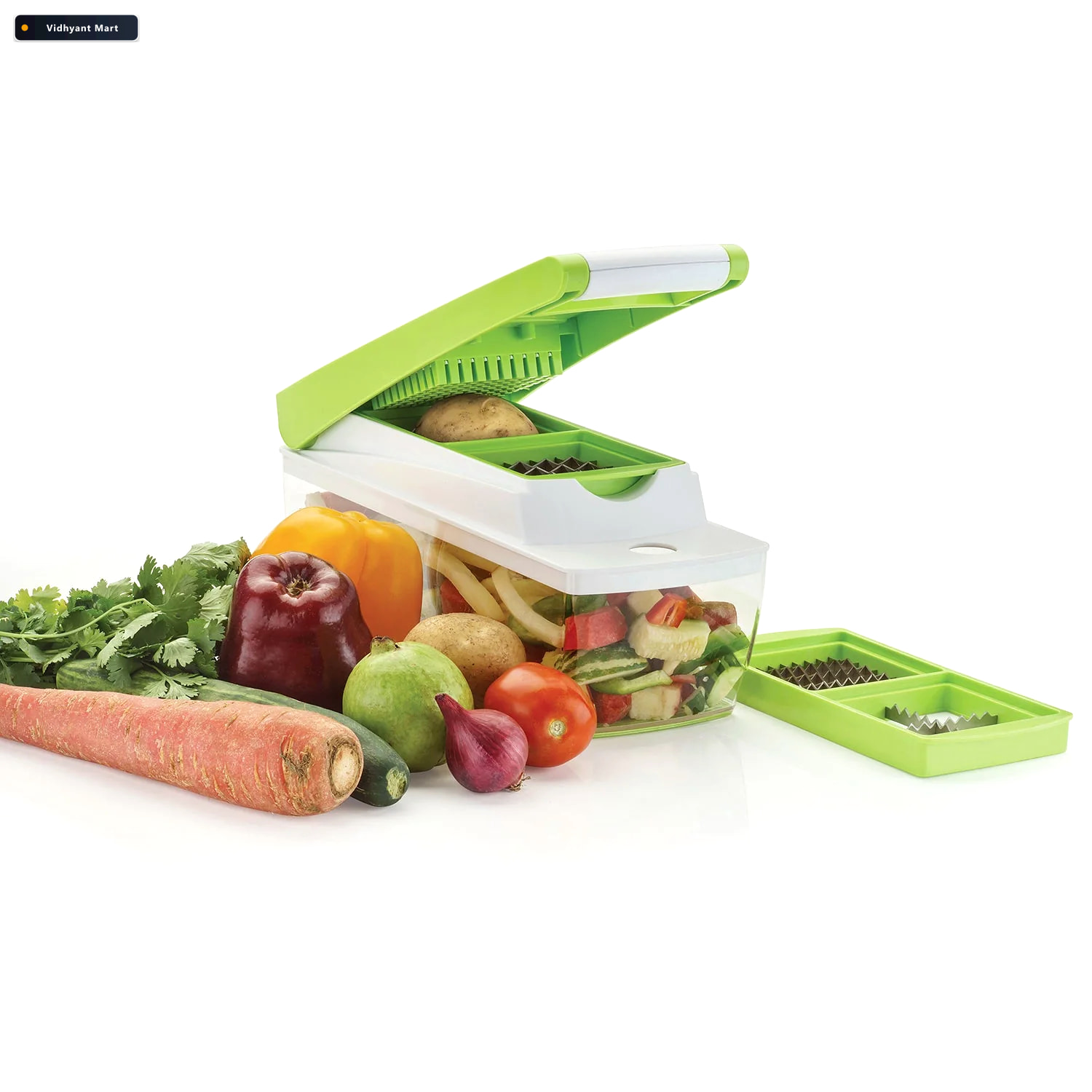 Vidhyant Mart Vegetable Dicer 14 In 1 Multi Functional Chopper H 4