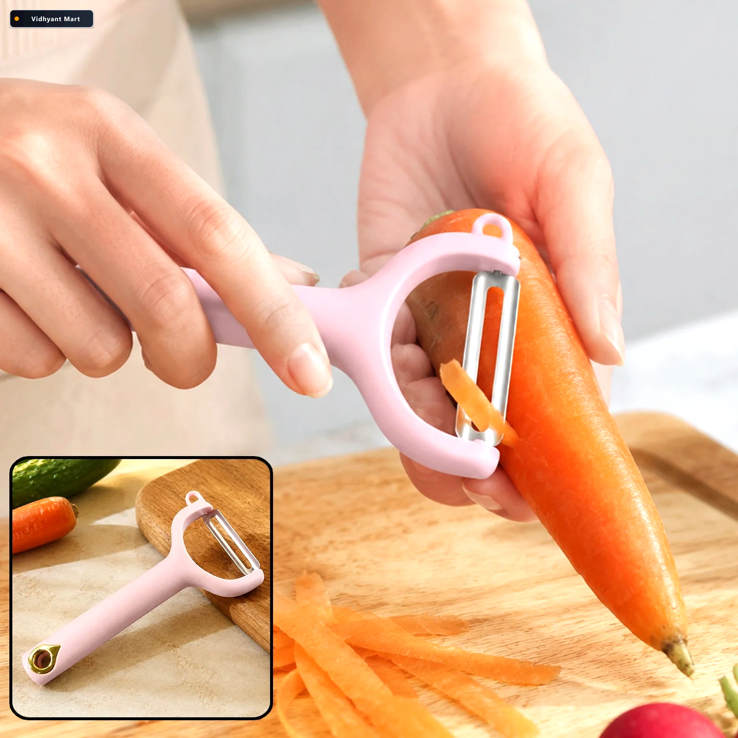 Vidhyant Mart Vegetable Peeler Ergonomic Design For Smooth Easy 1