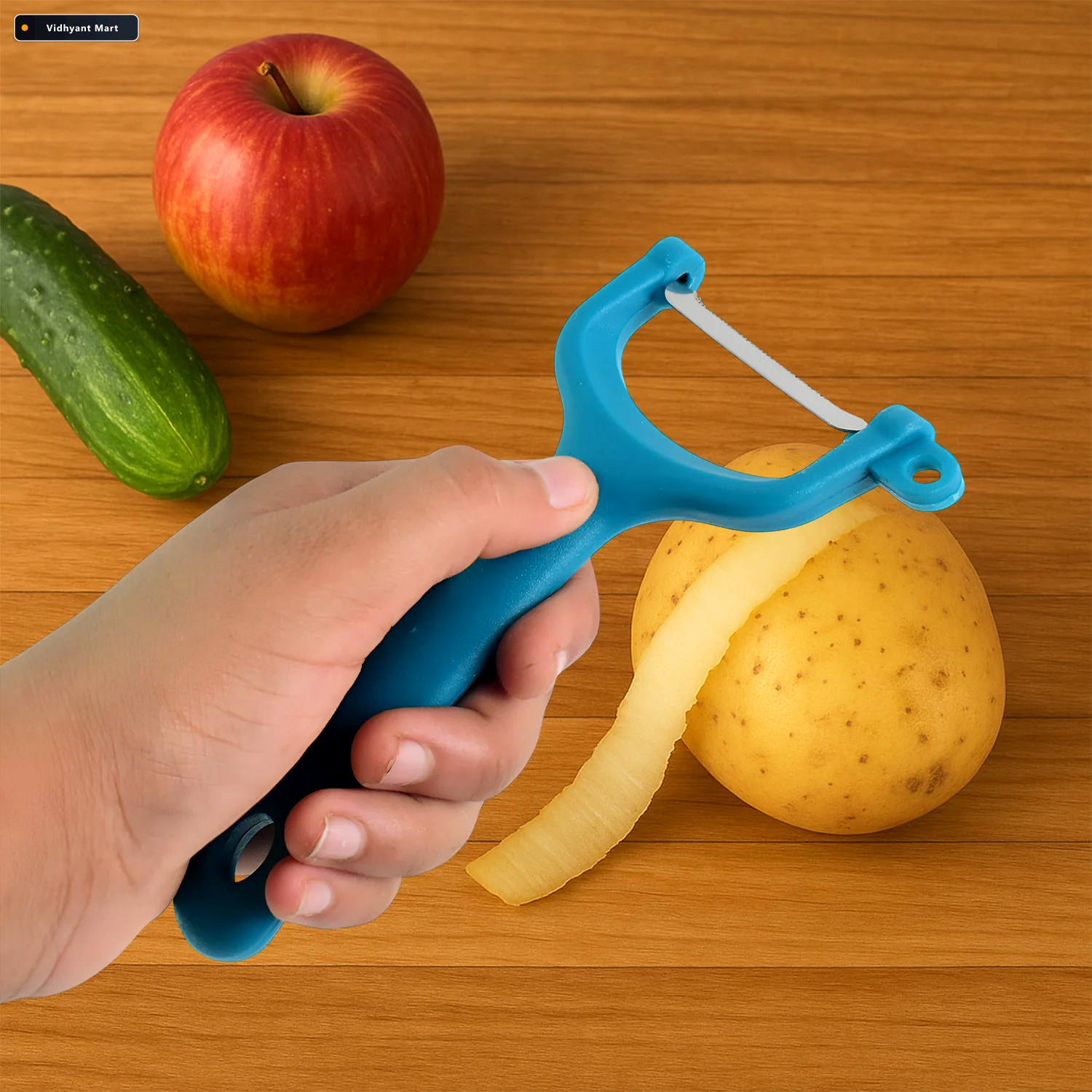Vidhyant Mart Vegetable Peeler Serrated Stainless Steel Blade Fo 1