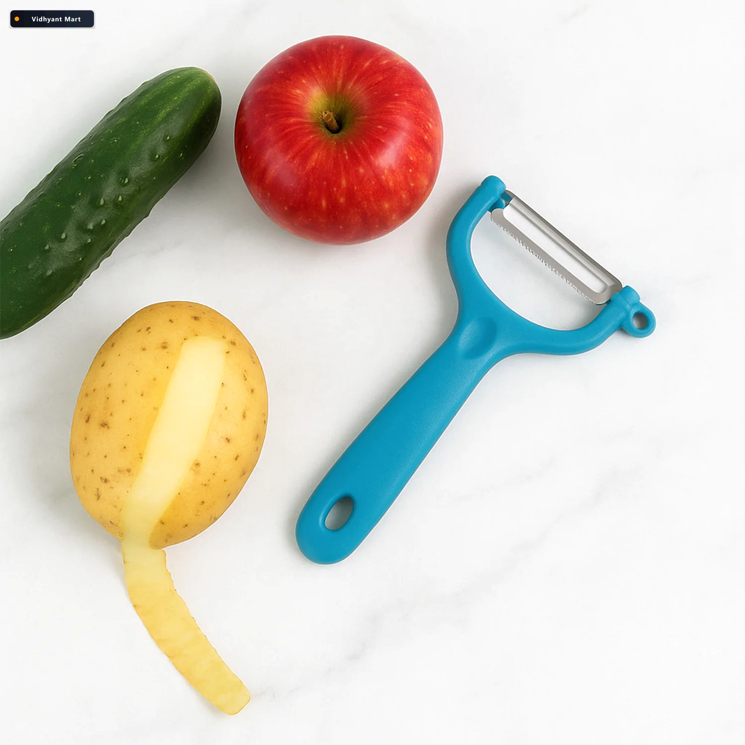 Vidhyant Mart Vegetable Peeler Serrated Stainless Steel Blade Fo 3