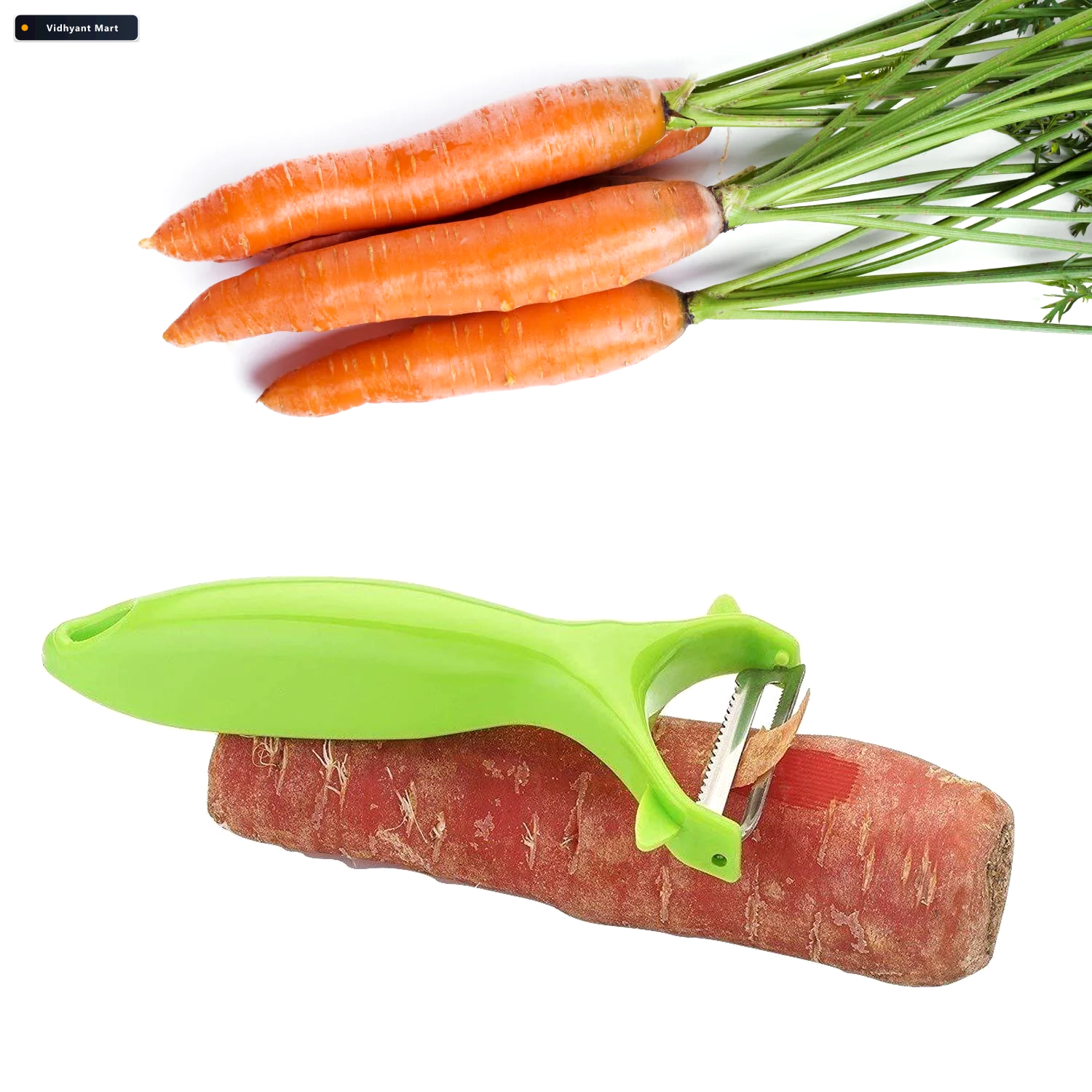 Vidhyant Mart Vegetable Peeler Sharp Stainless Steel Y Shape For 3