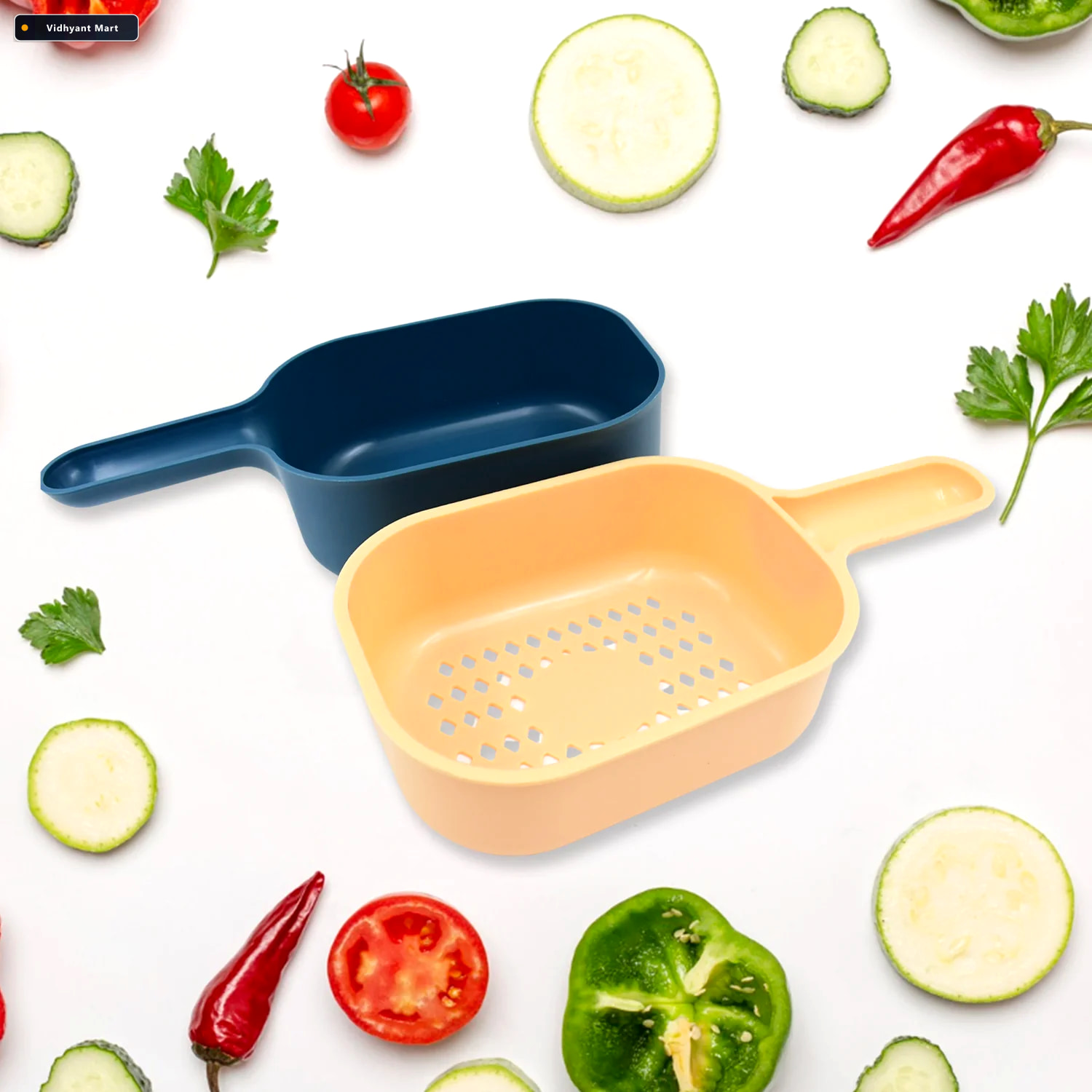 Vidhyant Mart Vegetable Slicer 6 Blade Mandoline Grater Quicksli 2