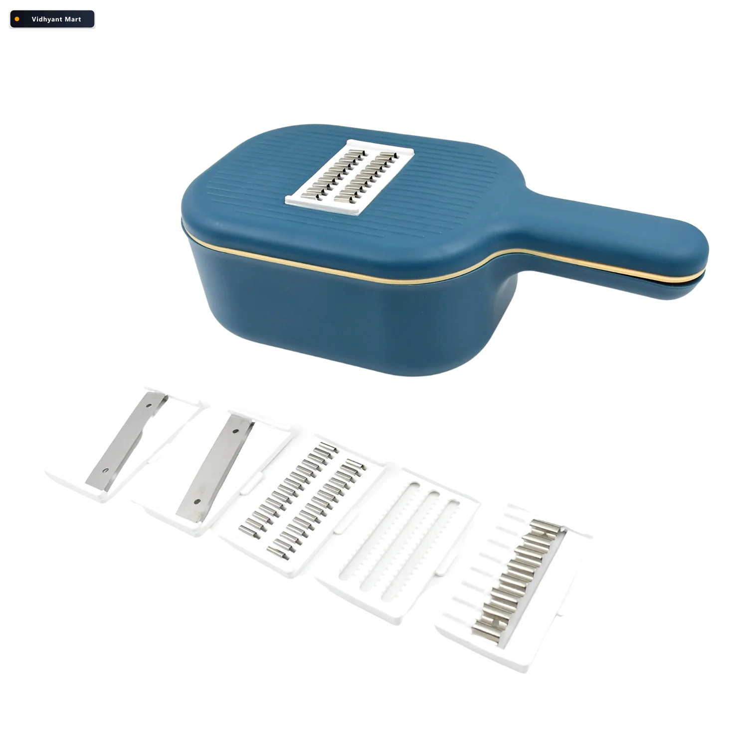 Vidhyant Mart Vegetable Slicer 6 Blade Mandoline Grater Quicksli 4