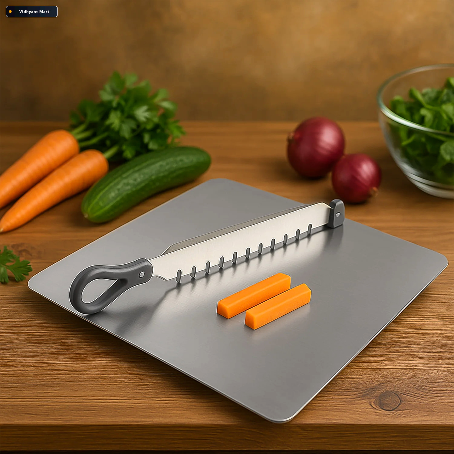 Vidhyant Mart Vegetable Slicer Tool Adjustable Stainless Steel C 2
