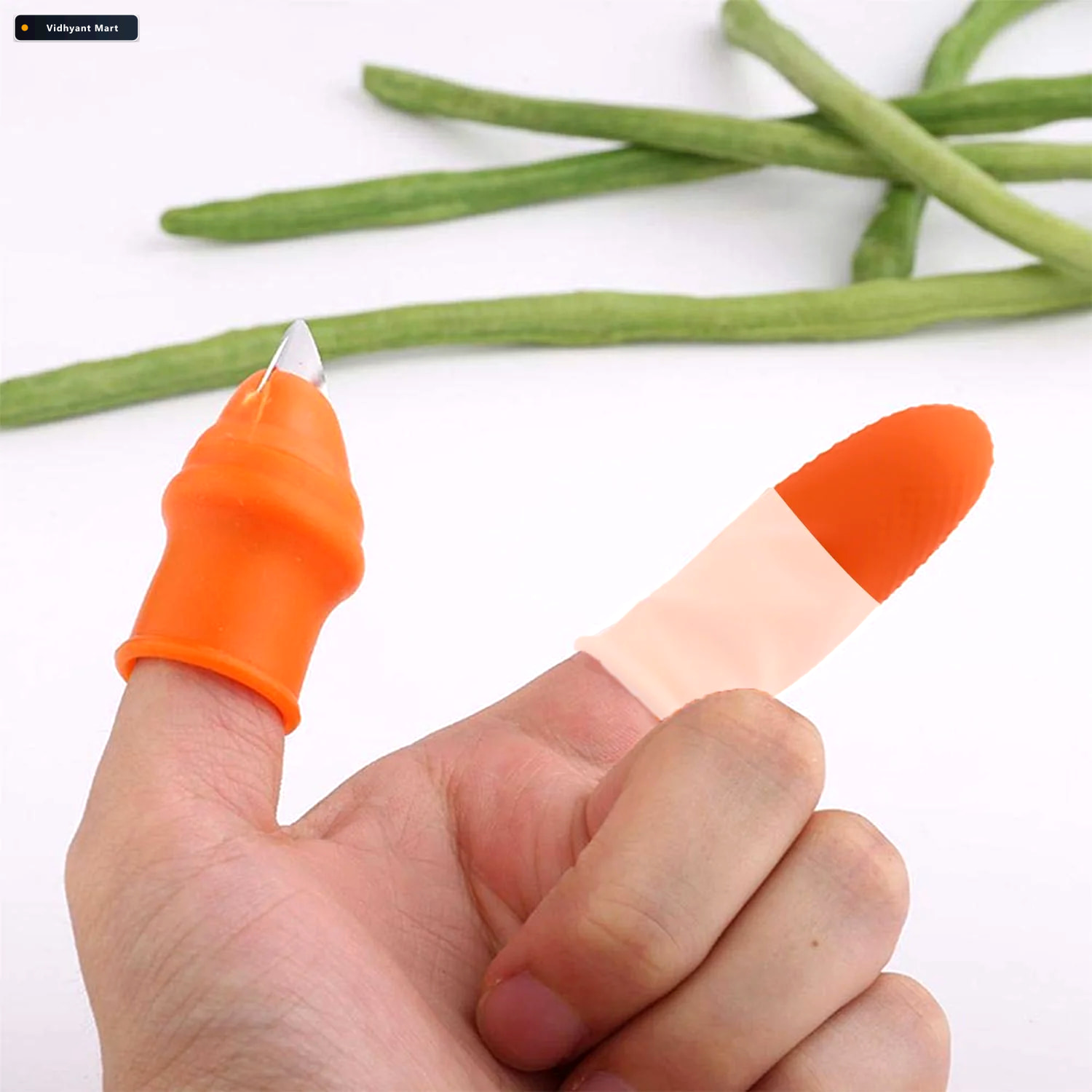 Vidhyant Mart Vegetable Thumb Cutter Set 5 Piece Sharp Blades Qu 1