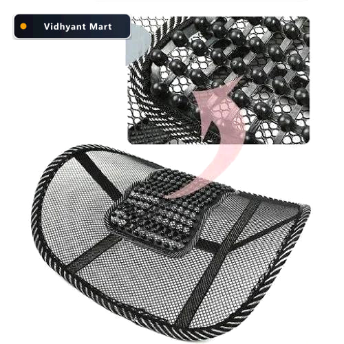 Vidhyant Mart Ventilation Back Rest Ergonomic Lumbar Support Vel 1