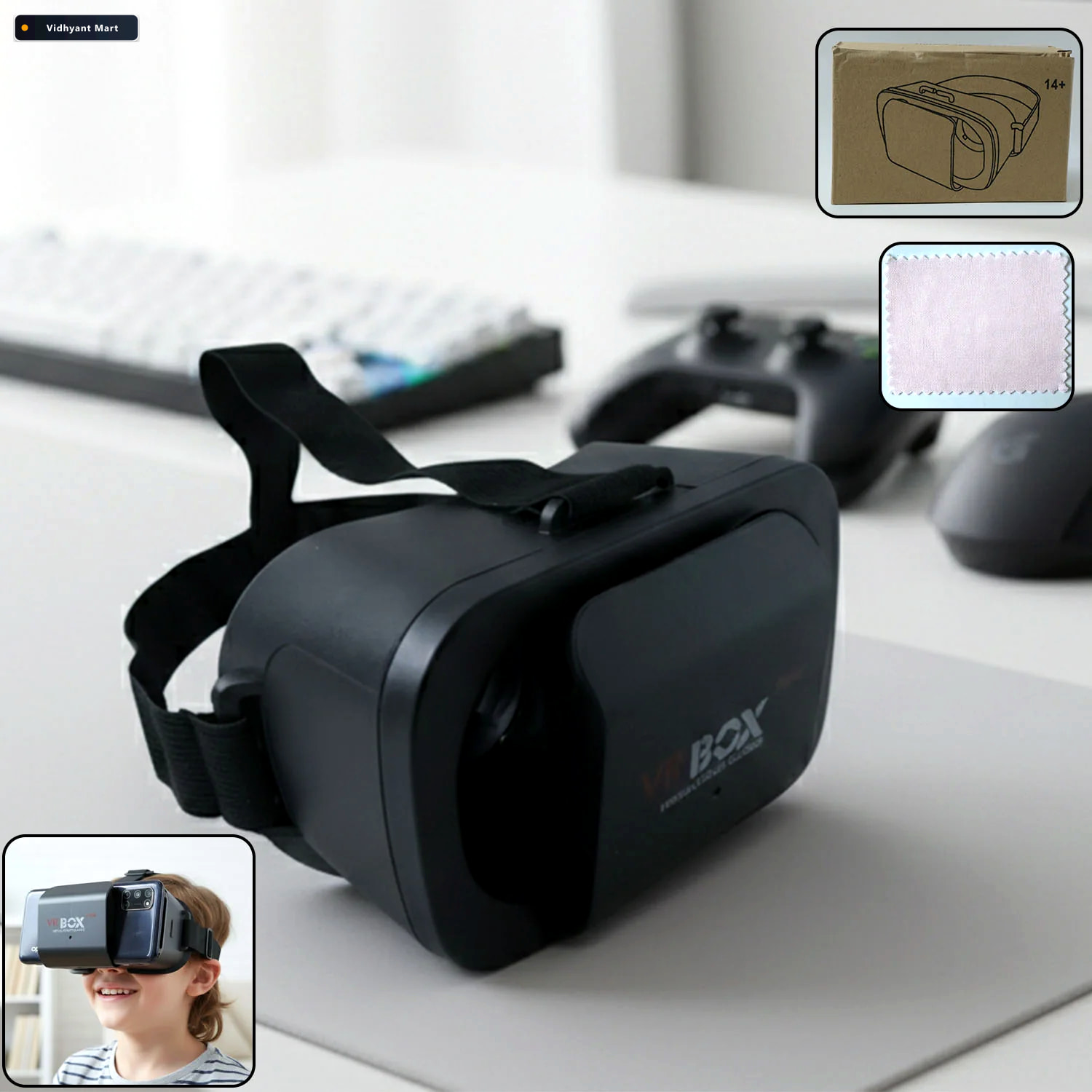 Vidhyant Mart Vr Box Headset Immersive Smartphone Virtual Realit 2