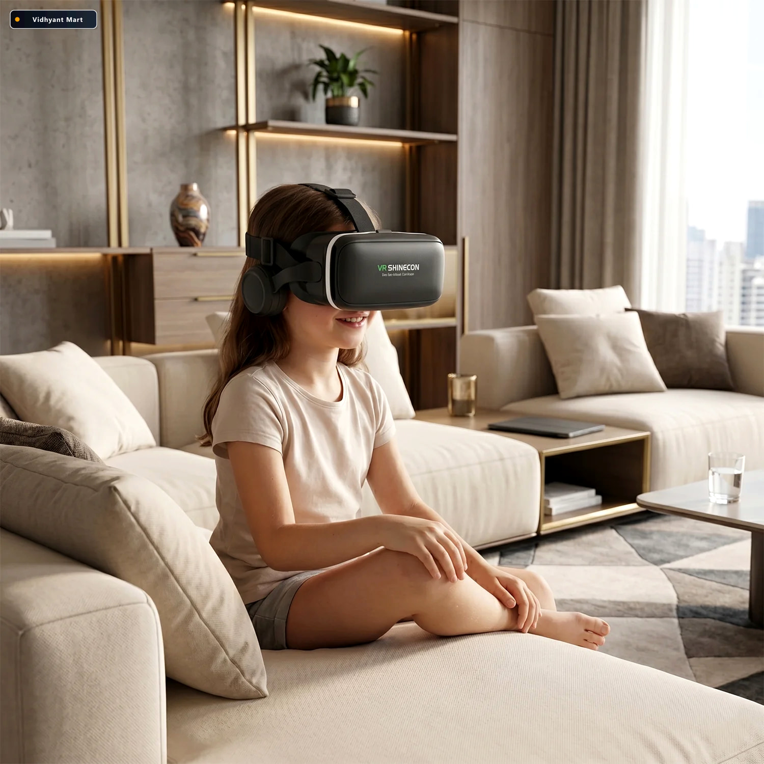 Vidhyant Mart Vr Headset Immersive 3d Experience With Headphones 2