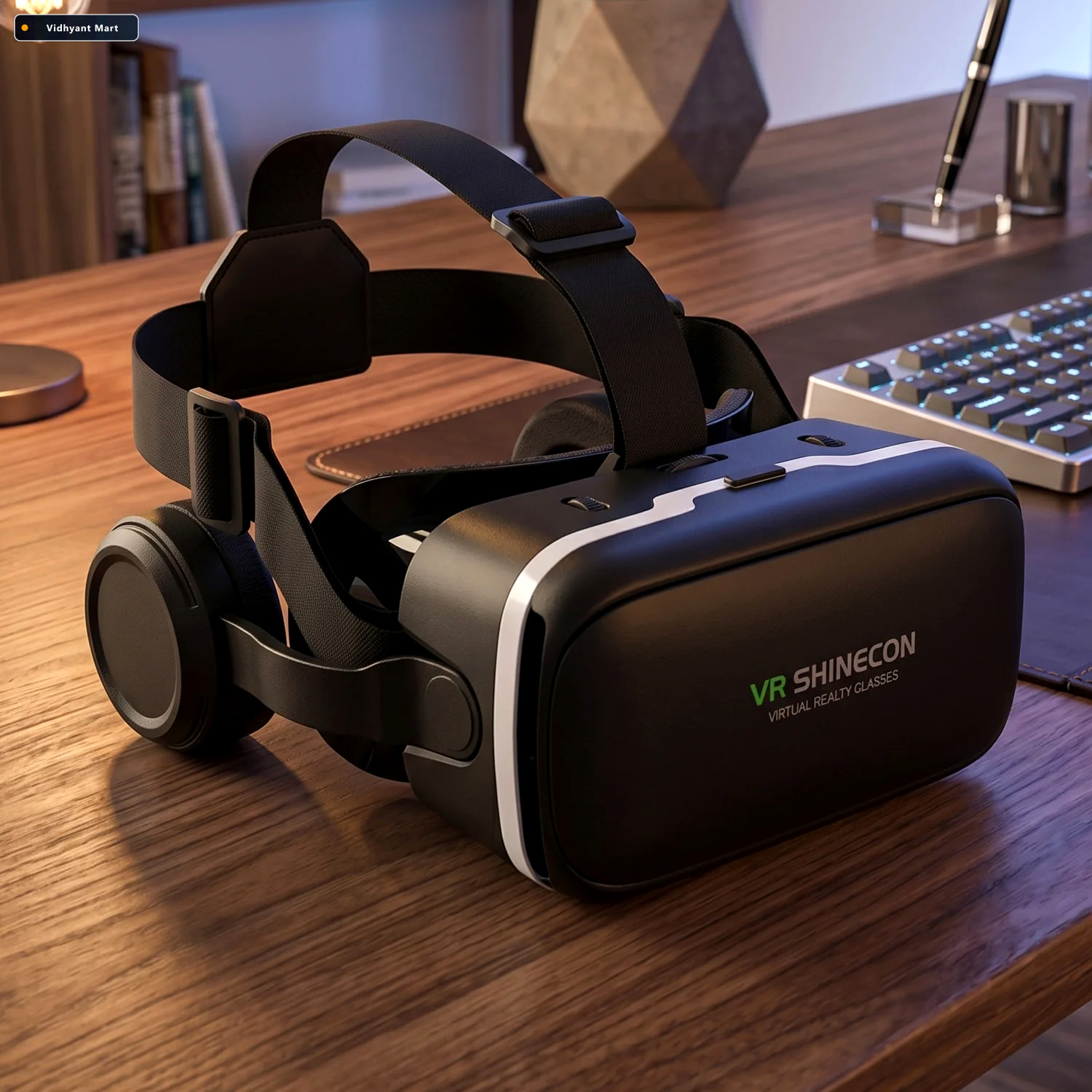 Vidhyant Mart Vr Headset Immersive 3d Experience With Headphones 3