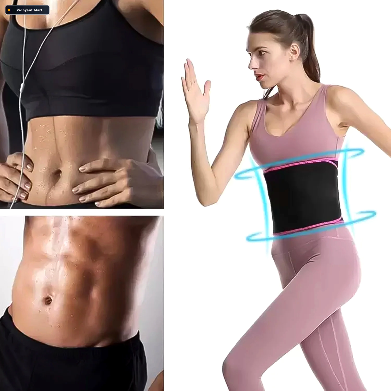 Vidhyant Mart Waist Support Belt Neoprene Ab Trainer For Back Su 2