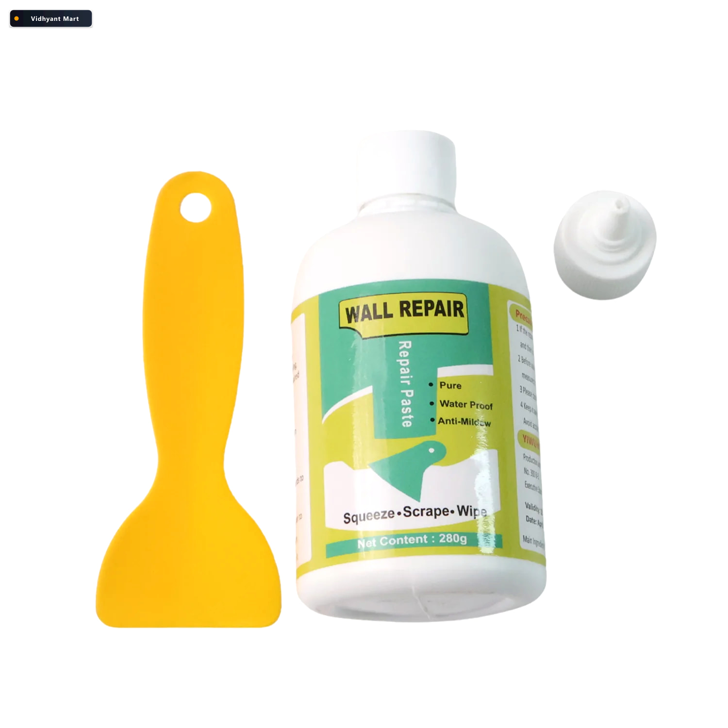 Vidhyant Mart Wall Crack Repair Cream Waterproof 280g Tube With 4