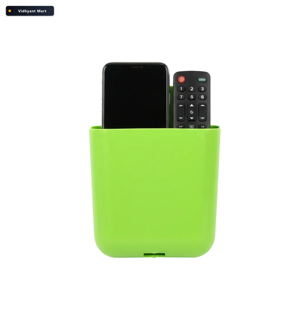 Vidhyant Mart Wall Holder 2 Section Mobile Remote Brush Organize 2