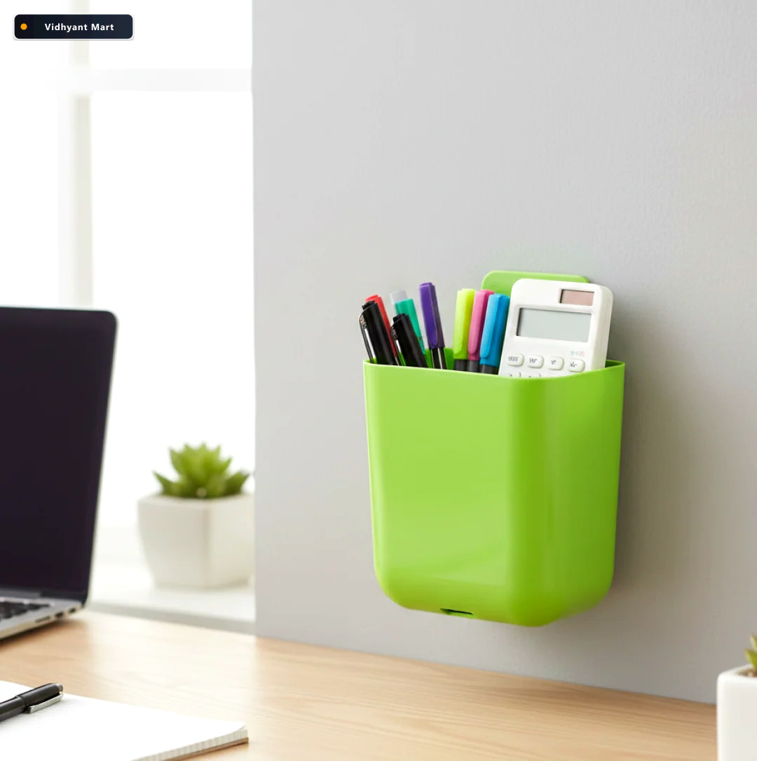 Vidhyant Mart Wall Holder 2 Section Mobile Remote Brush Organize 3