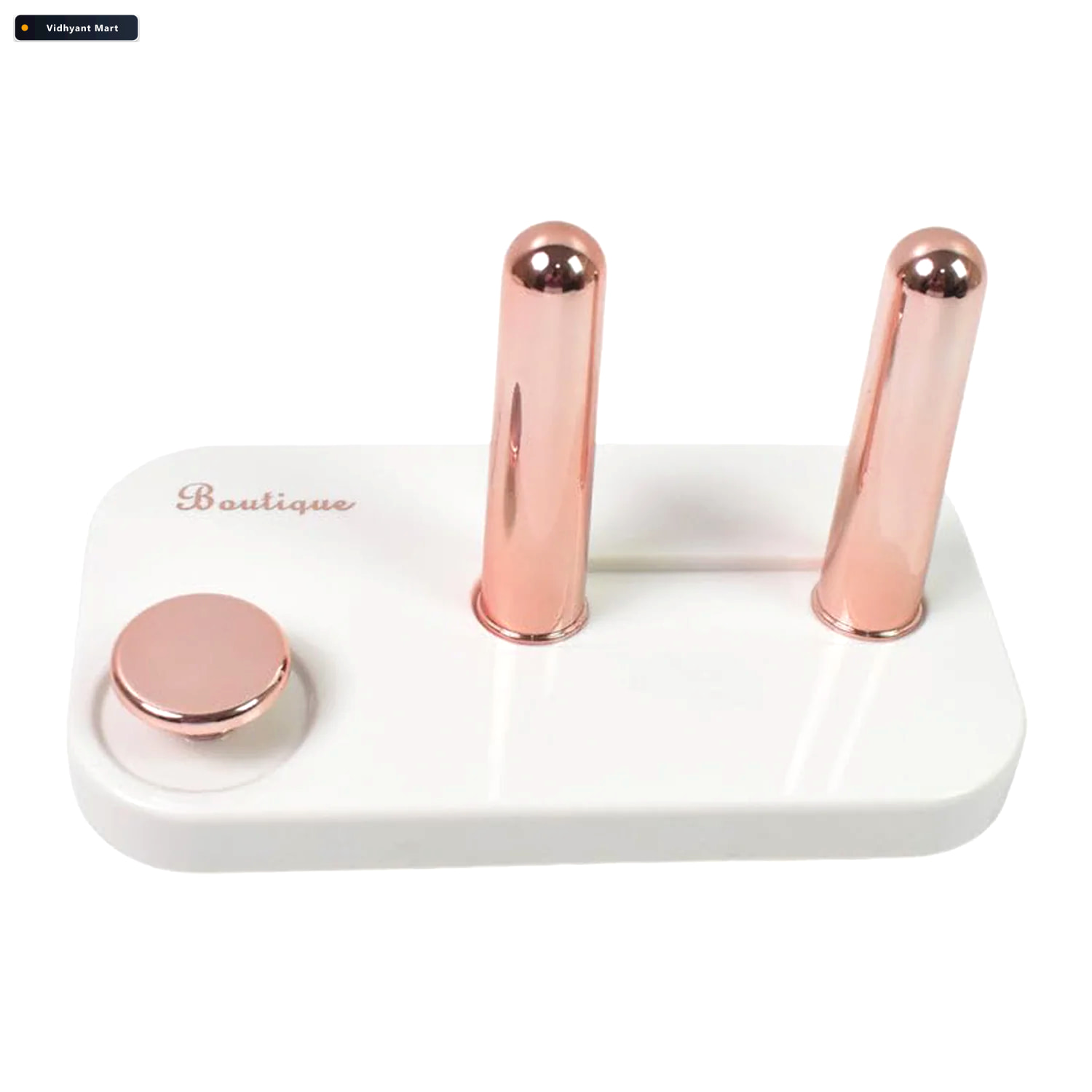 Vidhyant Mart Wall Mount Hair Dryer Holder Space Saving Heat Res 4