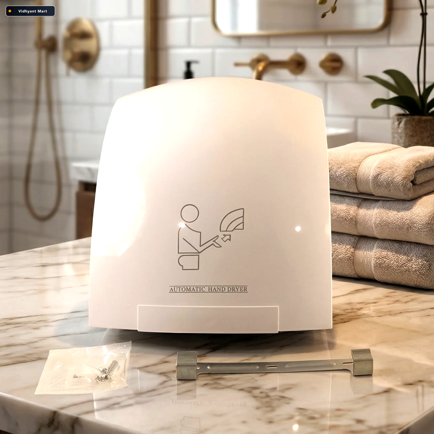 Vidhyant Mart Wall Mounted Automatic Sensor Hand Dryer Hygienic 2
