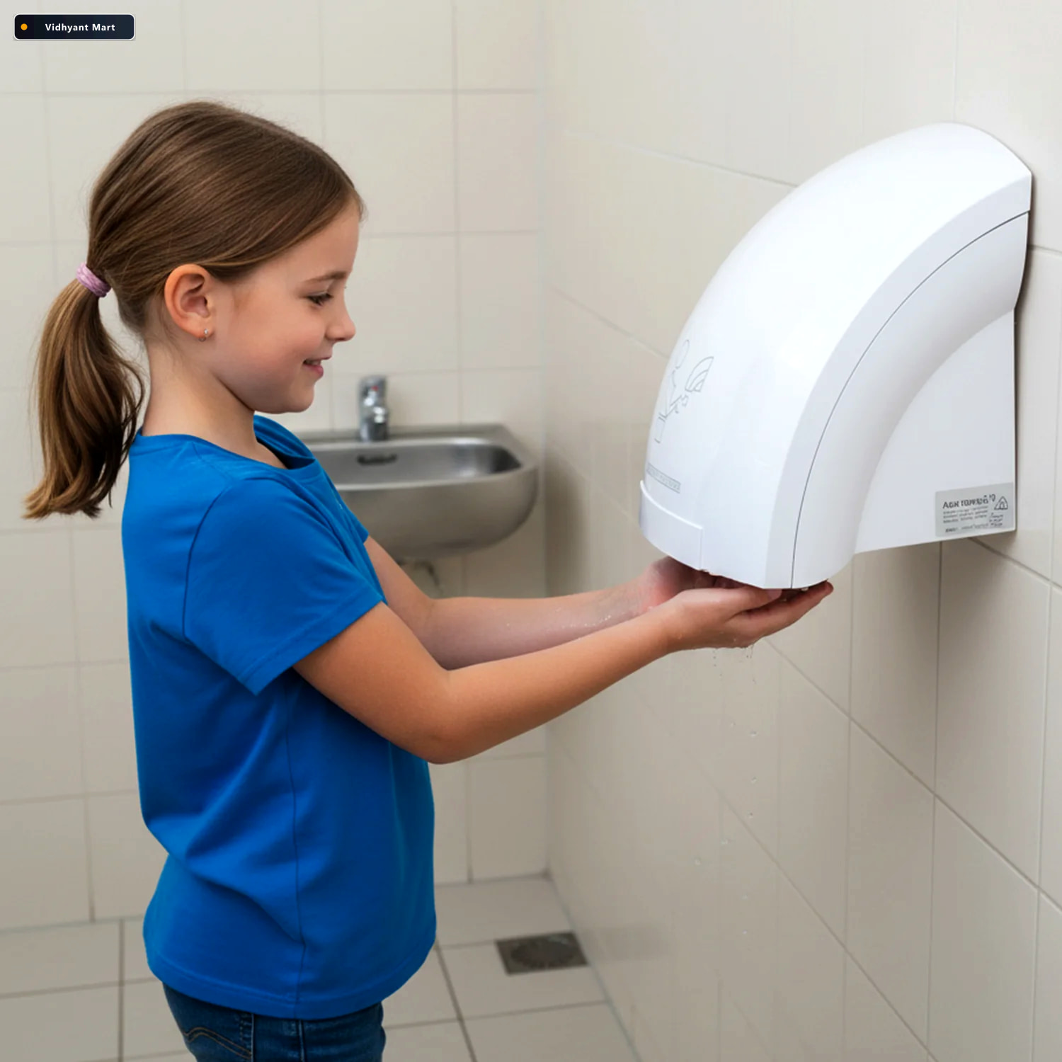 Vidhyant Mart Wall Mounted Automatic Sensor Hand Dryer Hygienic 4