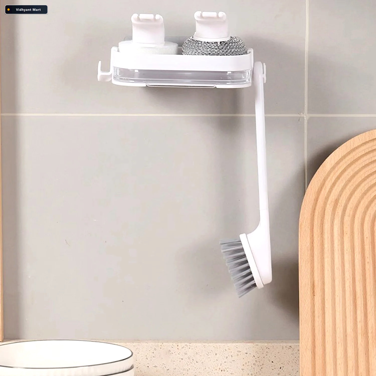 Vidhyant Mart Wall Mounted Cleaning Combo Set Space Saving Kitch 1