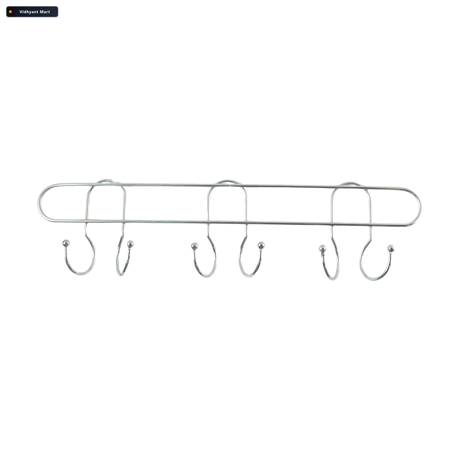 Vidhyant Mart Wall Mounted Metal Hook Rack Sleek Heavy Duty Orga 4
