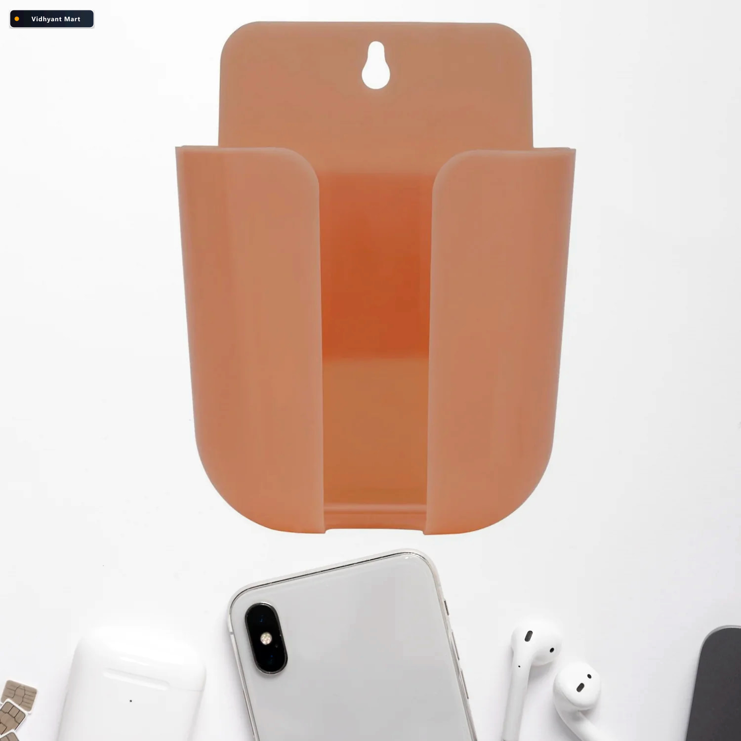 Vidhyant Mart Wall Mounted Phone Holder Multi Functional Organiz 2