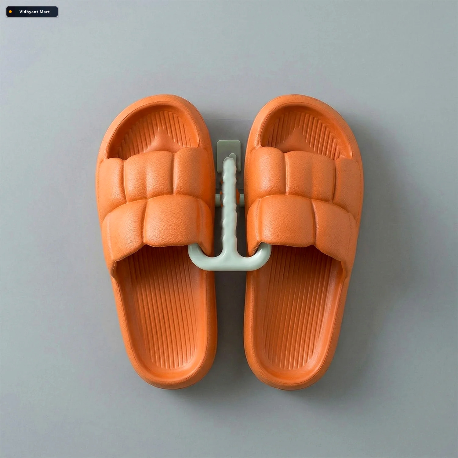 Vidhyant Mart Wall Mounted Slipper Holder Space Saving Easy To I 2