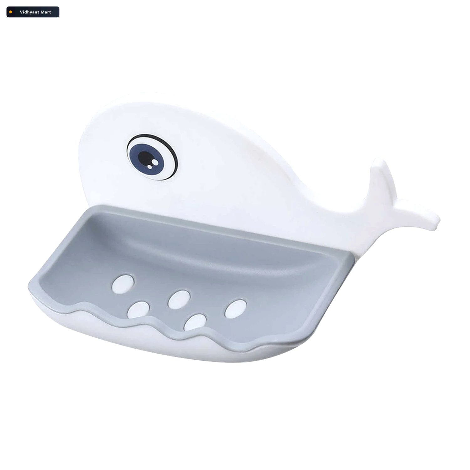 Vidhyant Mart Wall Mounted Soap Holder Fish Shape Double Layer A 3