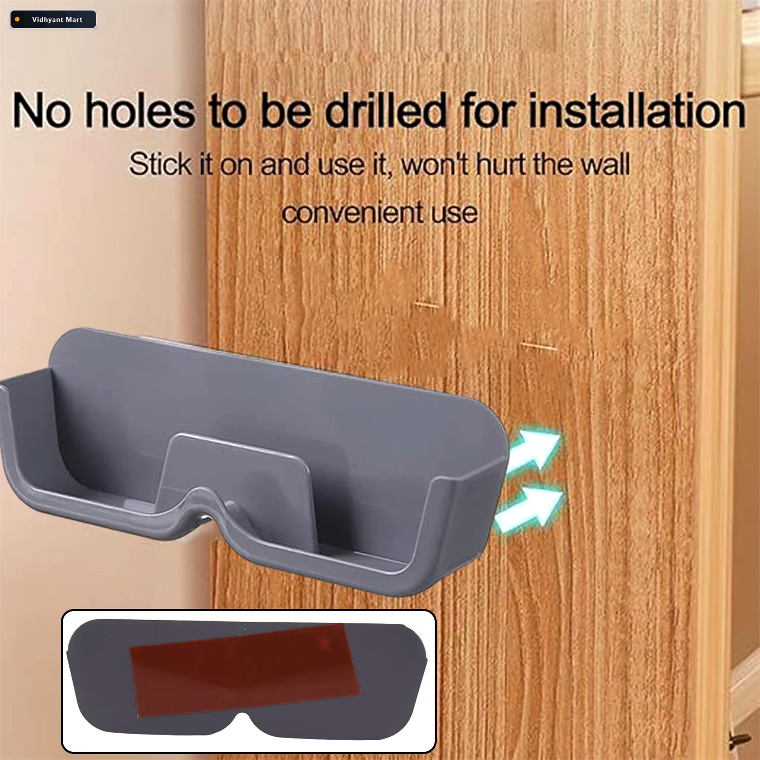 Vidhyant Mart Wall Mounted Sunglasses Holder Durable Abs Easy In 3