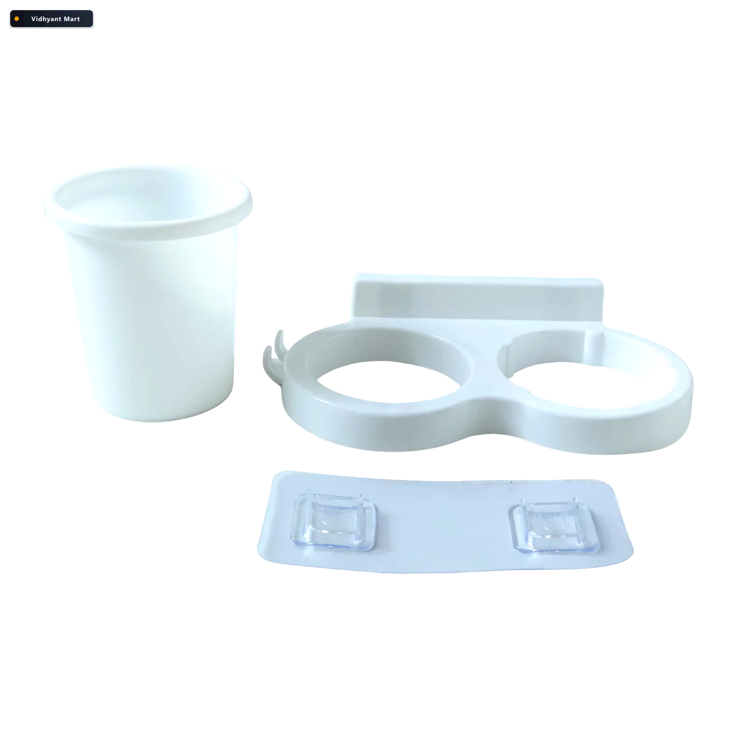 Vidhyant Mart Wall Mounted Toothbrush Holder Set Space Saving Ba 4