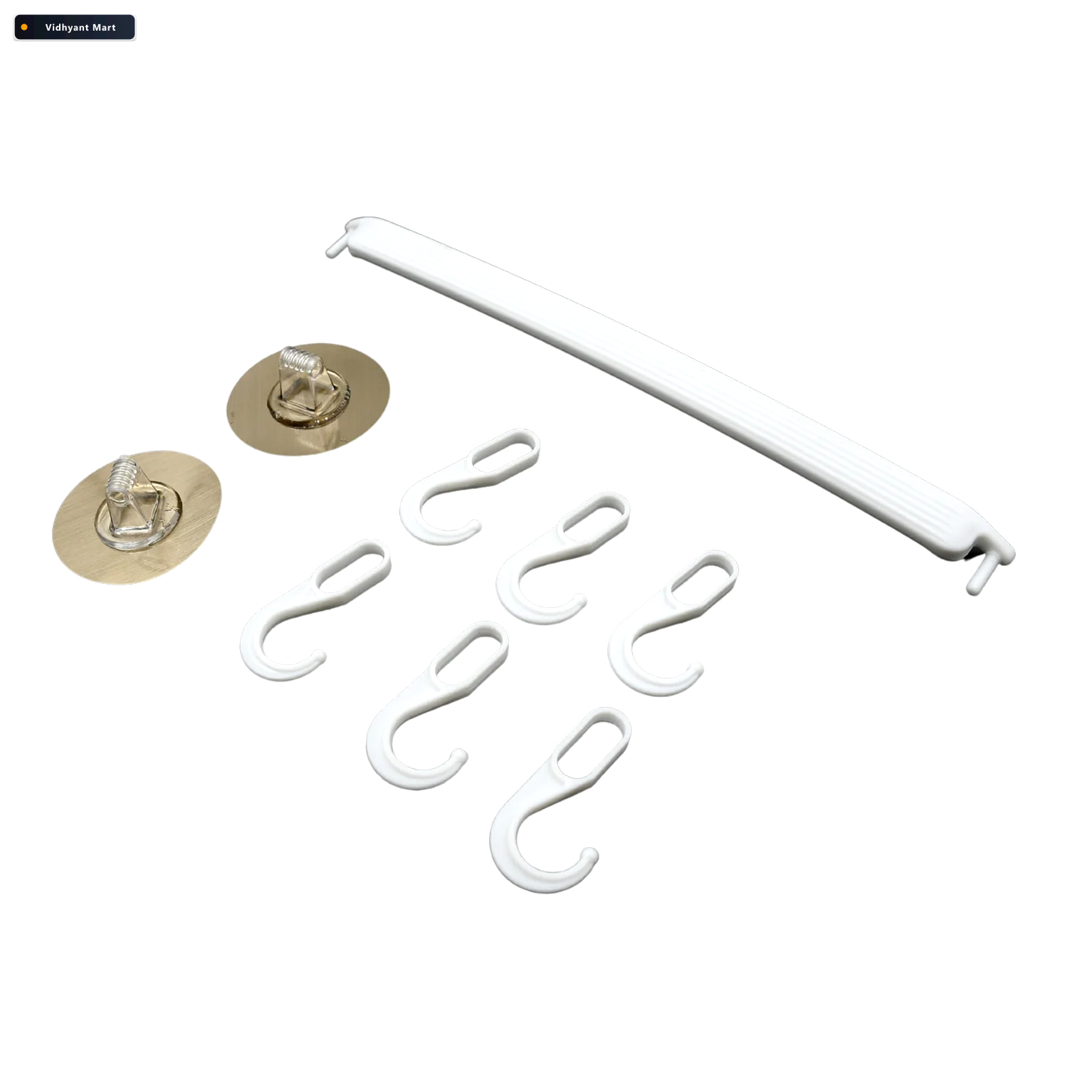 Vidhyant Mart Wall Mounted Towel Hanger No Drill Adhesive Rack M 3