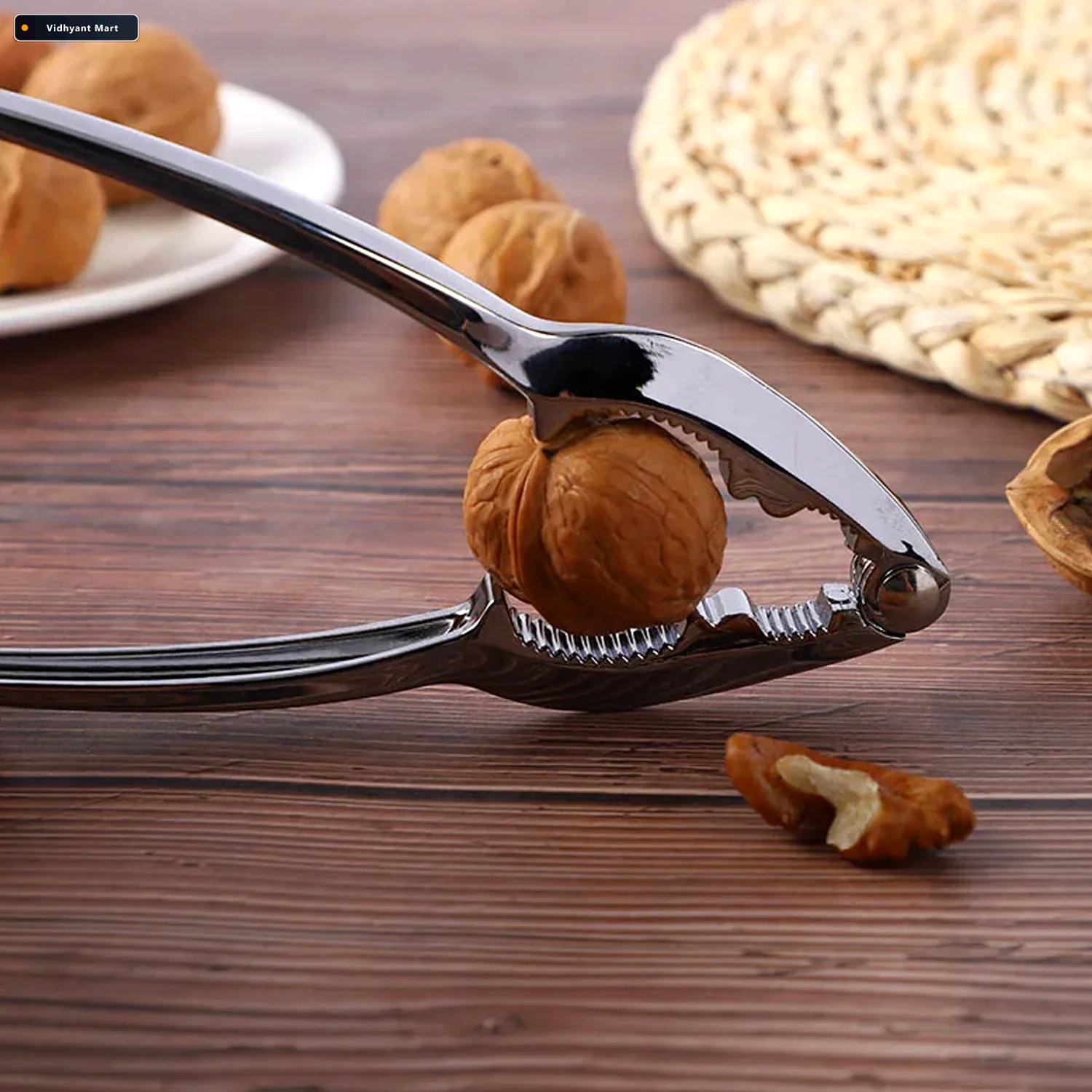 Vidhyant Mart Walnut Cracker Durable Stainless Steel Nut Sheller 1