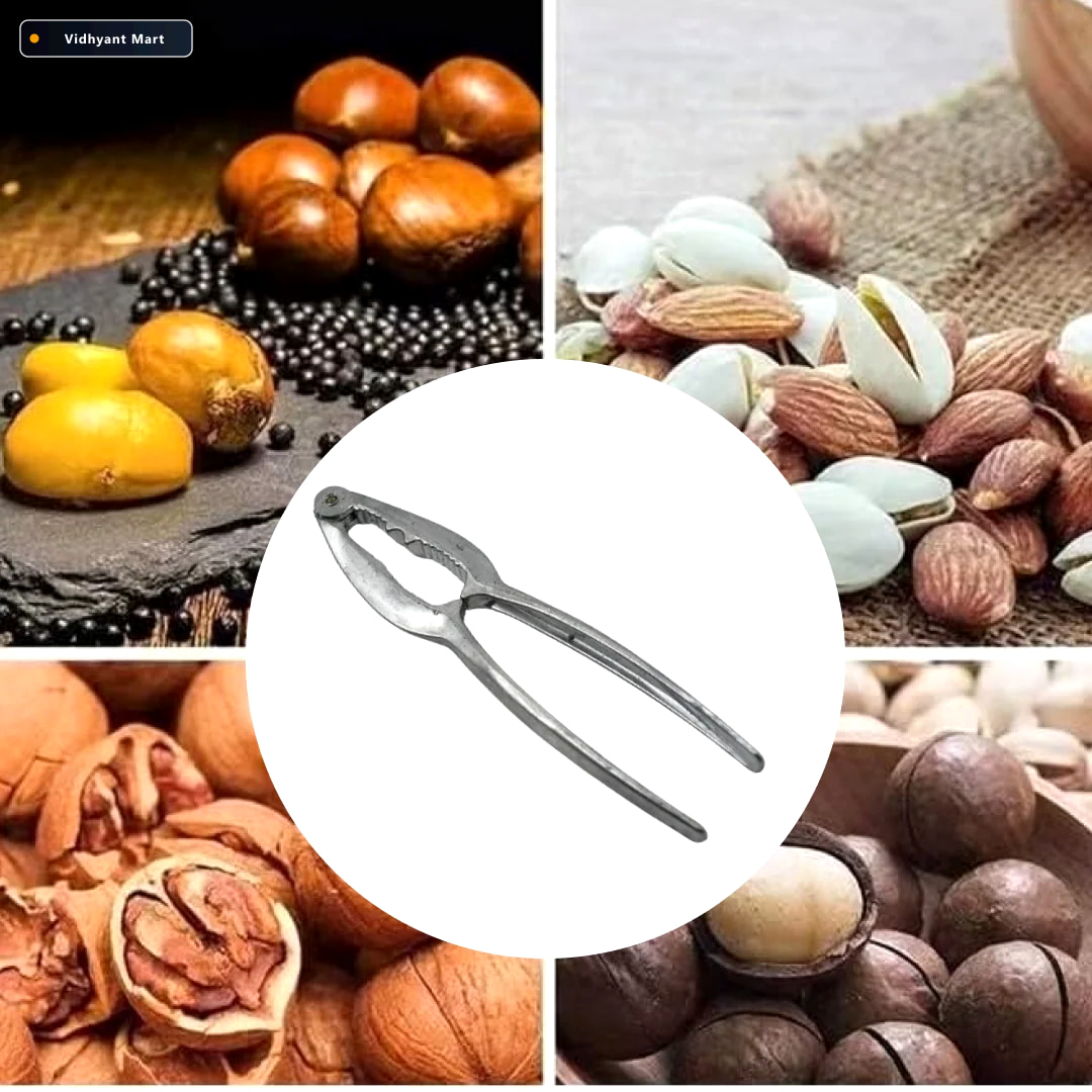 Vidhyant Mart Walnut Cracker Durable Stainless Steel Nut Sheller 4