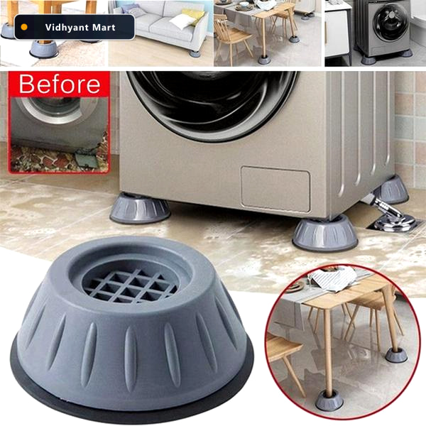 Vidhyant Mart Washer Dryer Anti Vibration Pads Noise Reducing Su 2