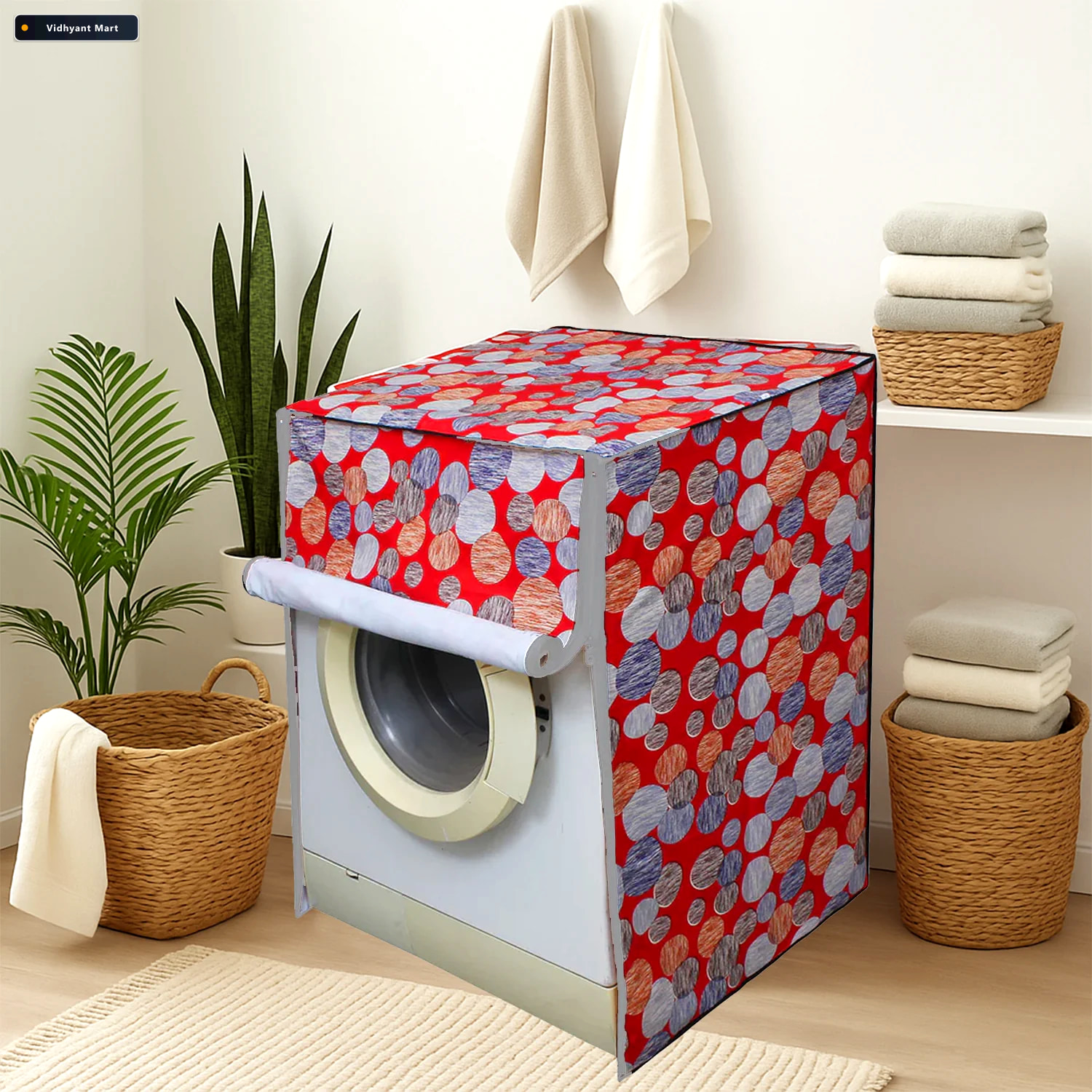 Vidhyant Mart Washing Machine Cover Waterproof Dustproof Protect 2
