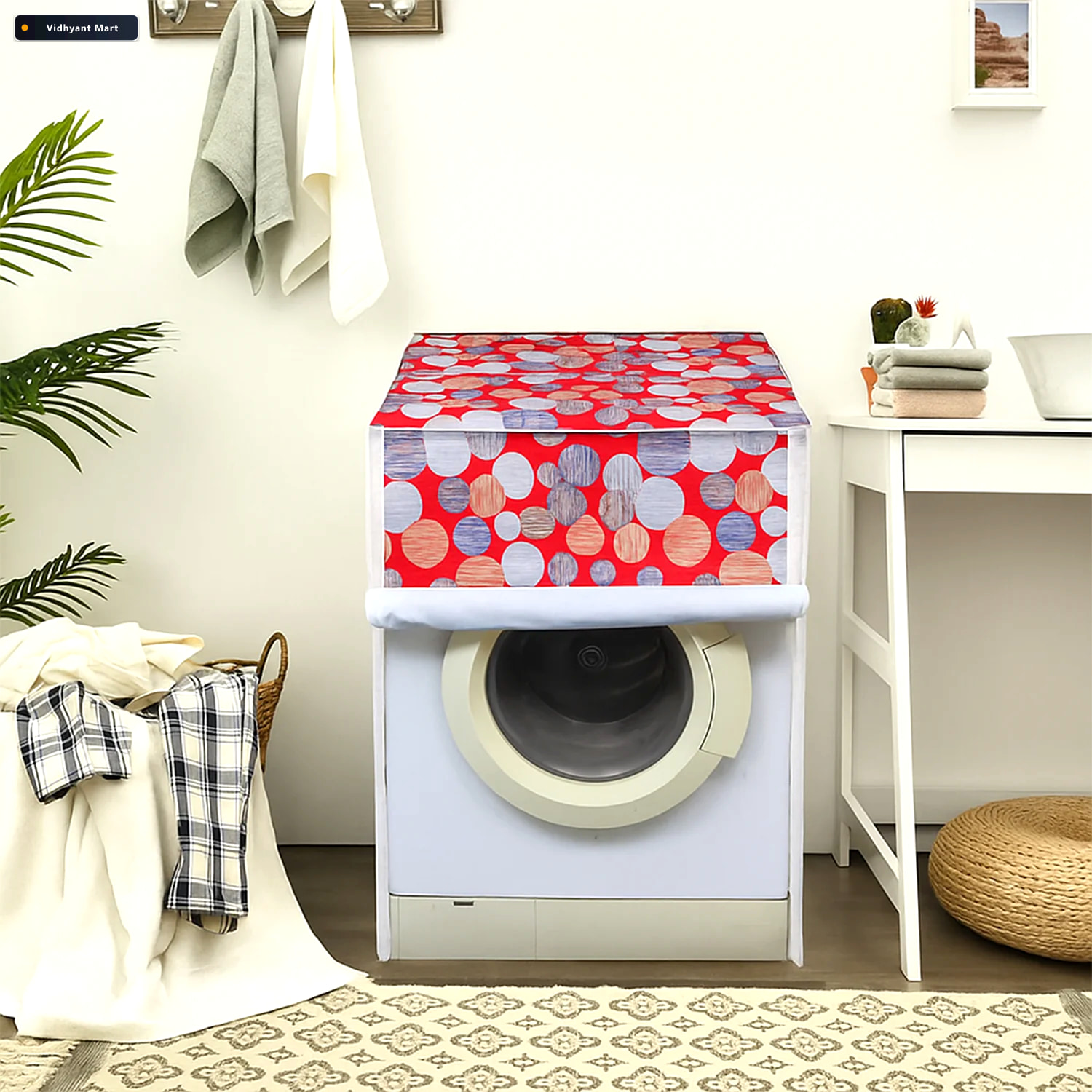 Vidhyant Mart Washing Machine Cover Waterproof Dustproof Protect 3