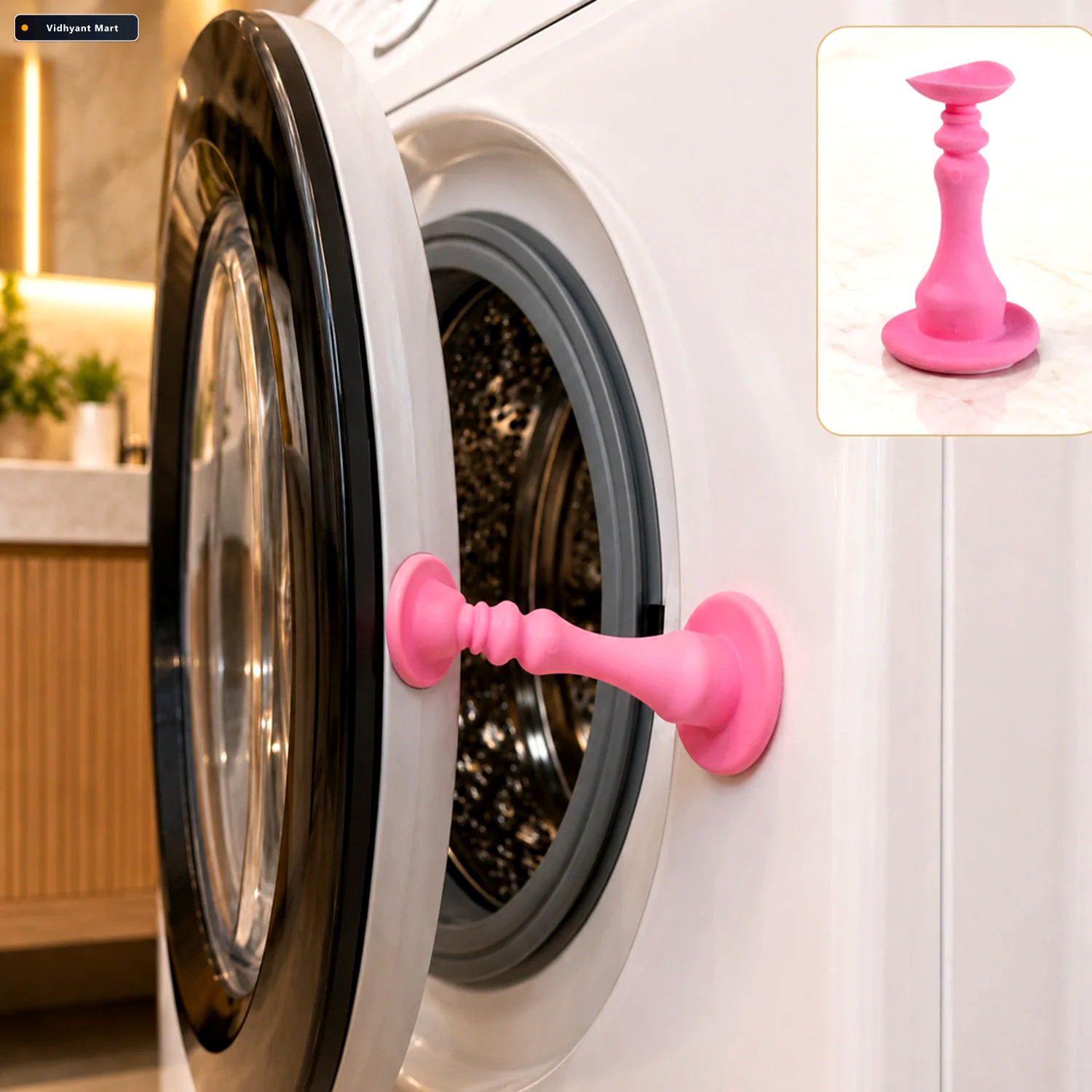 Vidhyant Mart Washing Machine Door Holder Durable Rubber Stopper 1