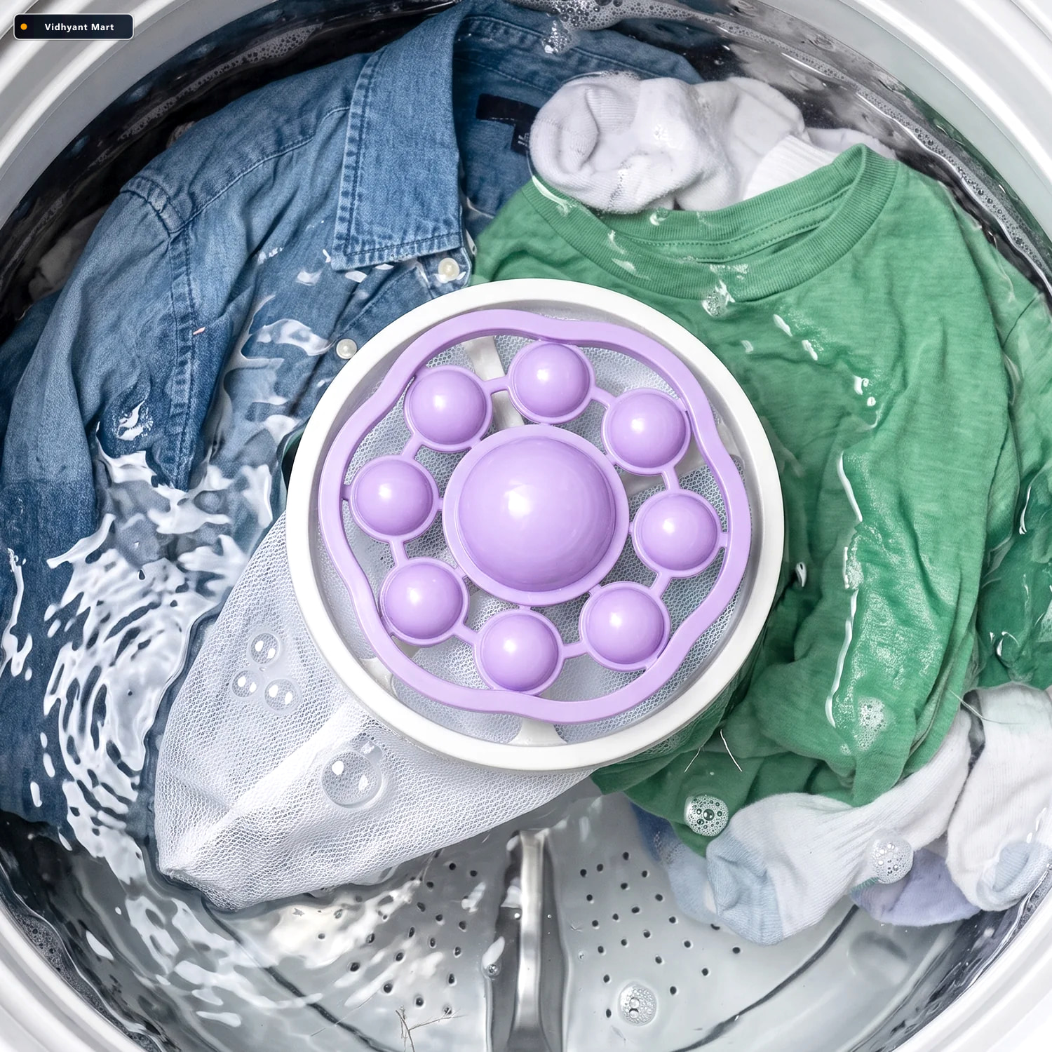 Vidhyant Mart Washing Machine Floating Hair Catcher Filter Mesh 2