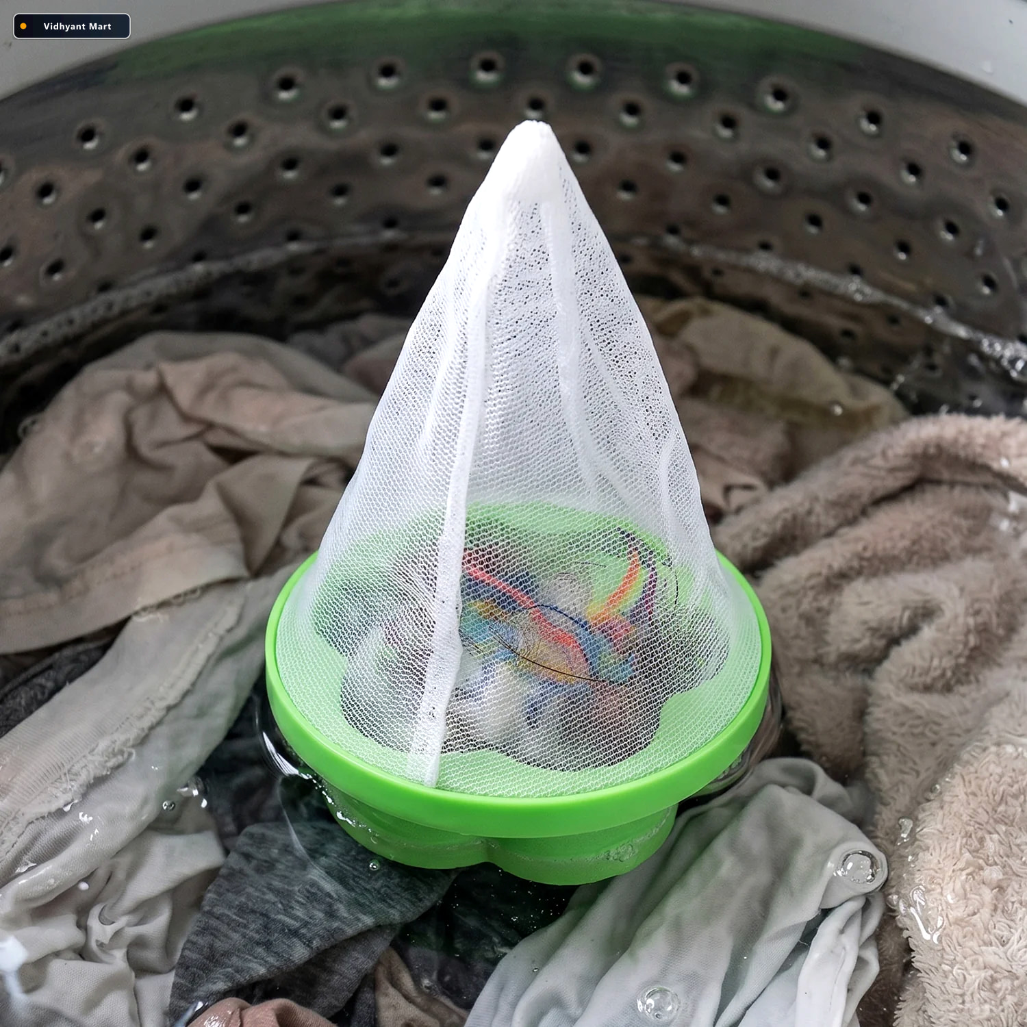 Vidhyant Mart Washing Machine Floating Hair Lint Catcher Reusabl 3