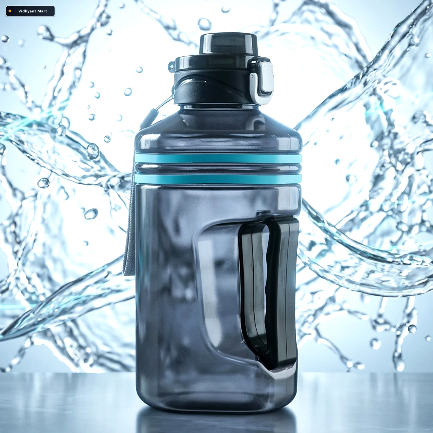 Vidhyant Mart Water Bottle Large Square Design With Handle For E 4