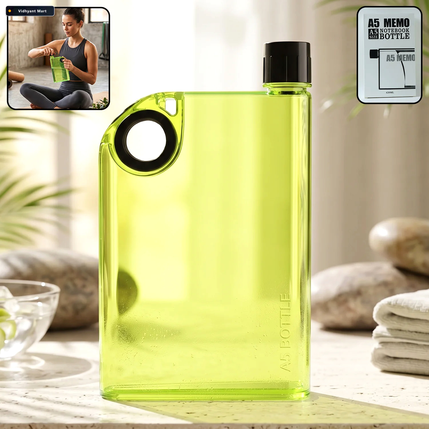 Vidhyant Mart Water Bottle Slim Portable Leak Proof For On The G 1