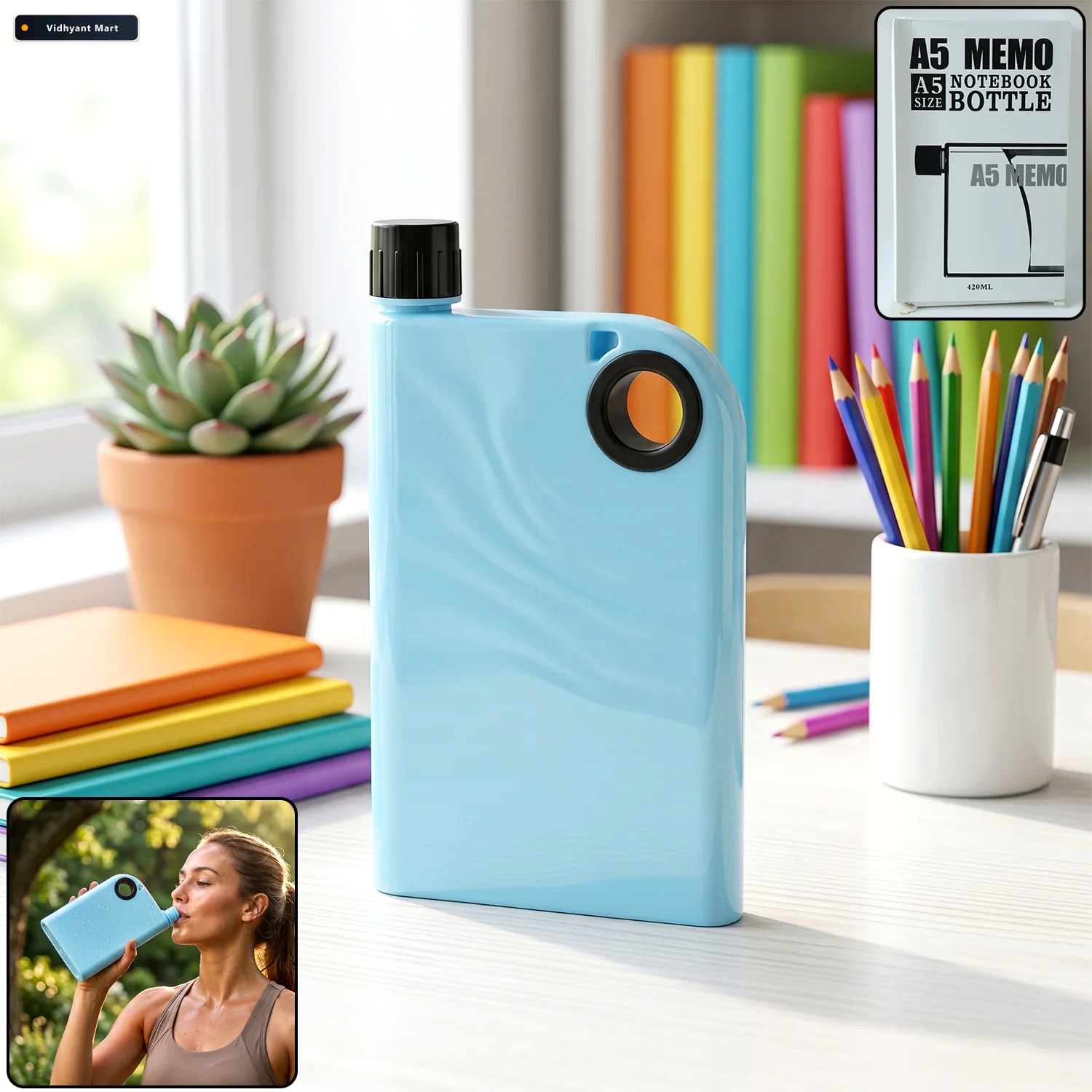 Vidhyant Mart Water Bottle Slim Portable Leak Resistant For Dail 1