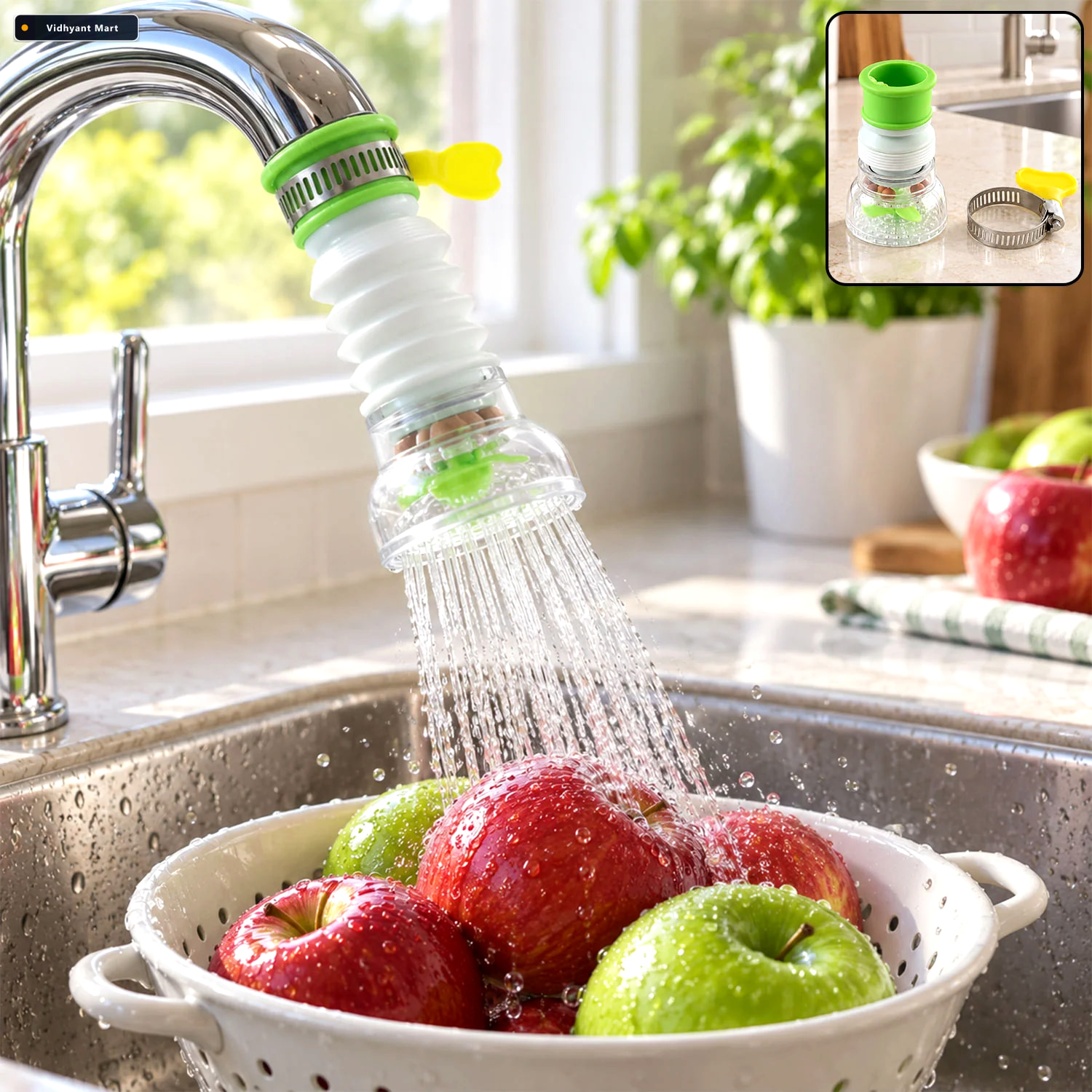 Vidhyant Mart Water Saving Faucet 360 Rotating Sprayer Mist Rela 2