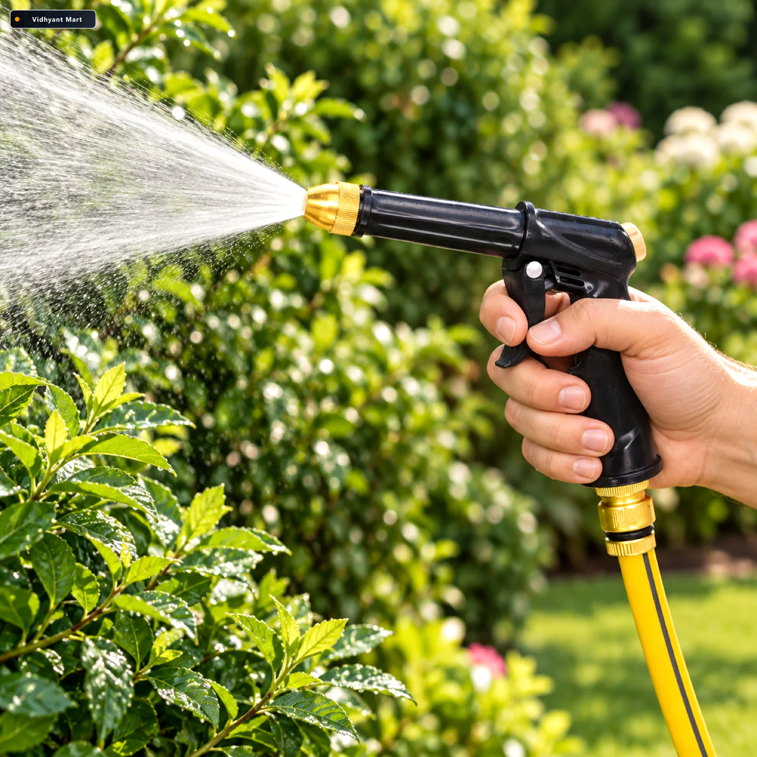 Vidhyant Mart Water Spray Gun Brass Multi Mode Nozzle Velvet Whe 1
